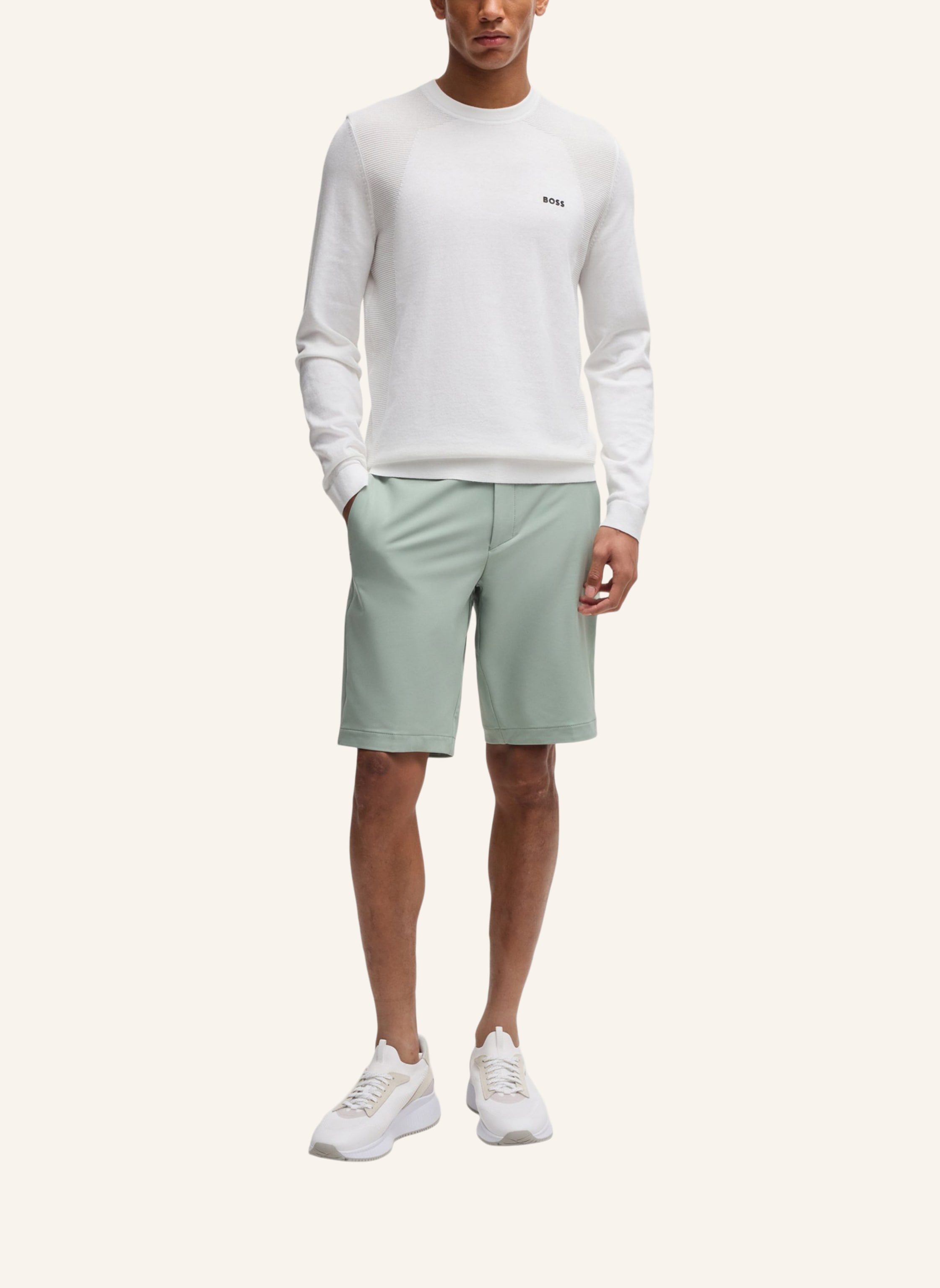 Thumbnail - Boss Pullover Momentum_Lite_Cn24 Regular Fit weiss