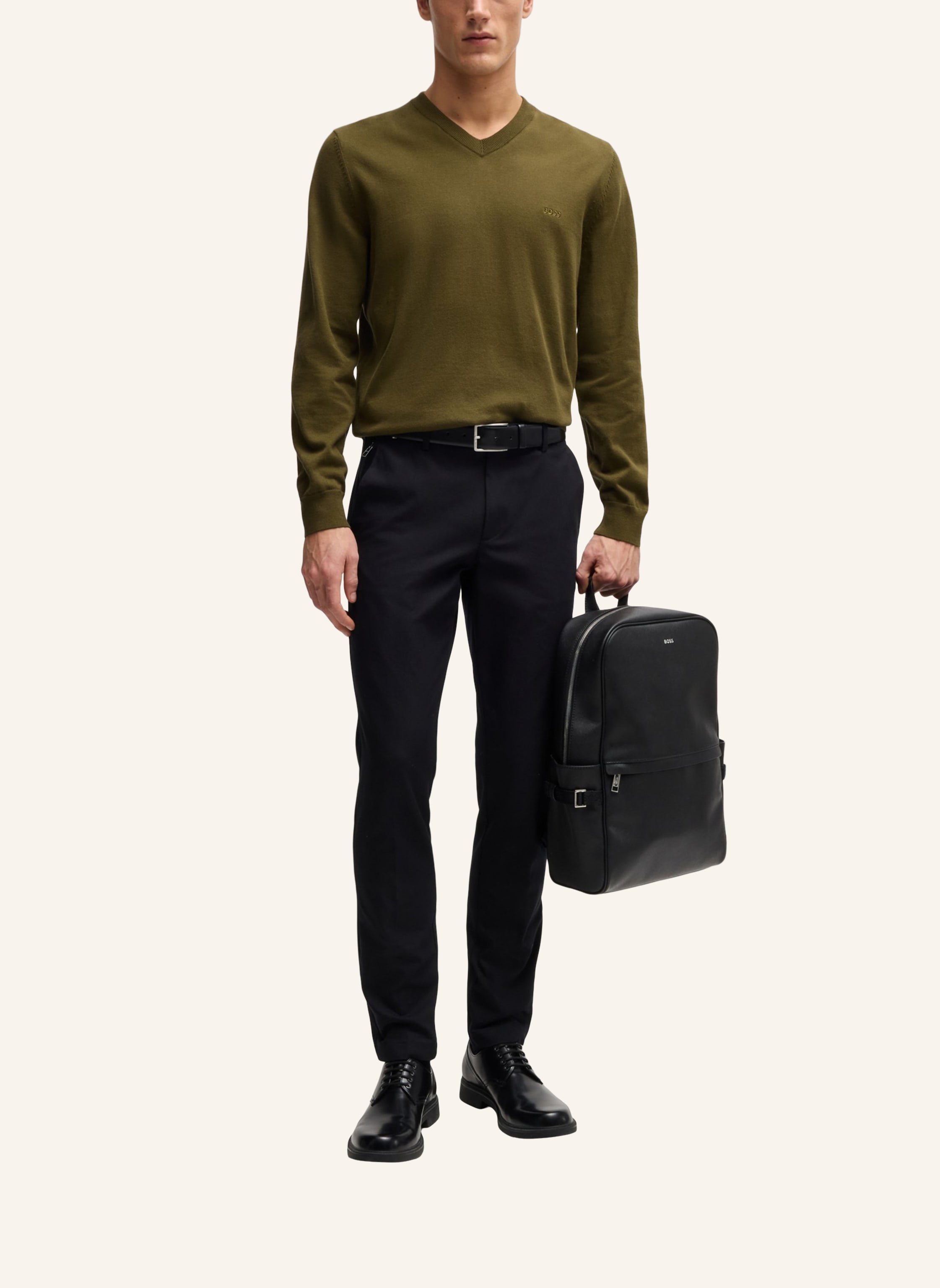 Thumbnail - Boss Pullover Pacello-L Regular Fit gruen