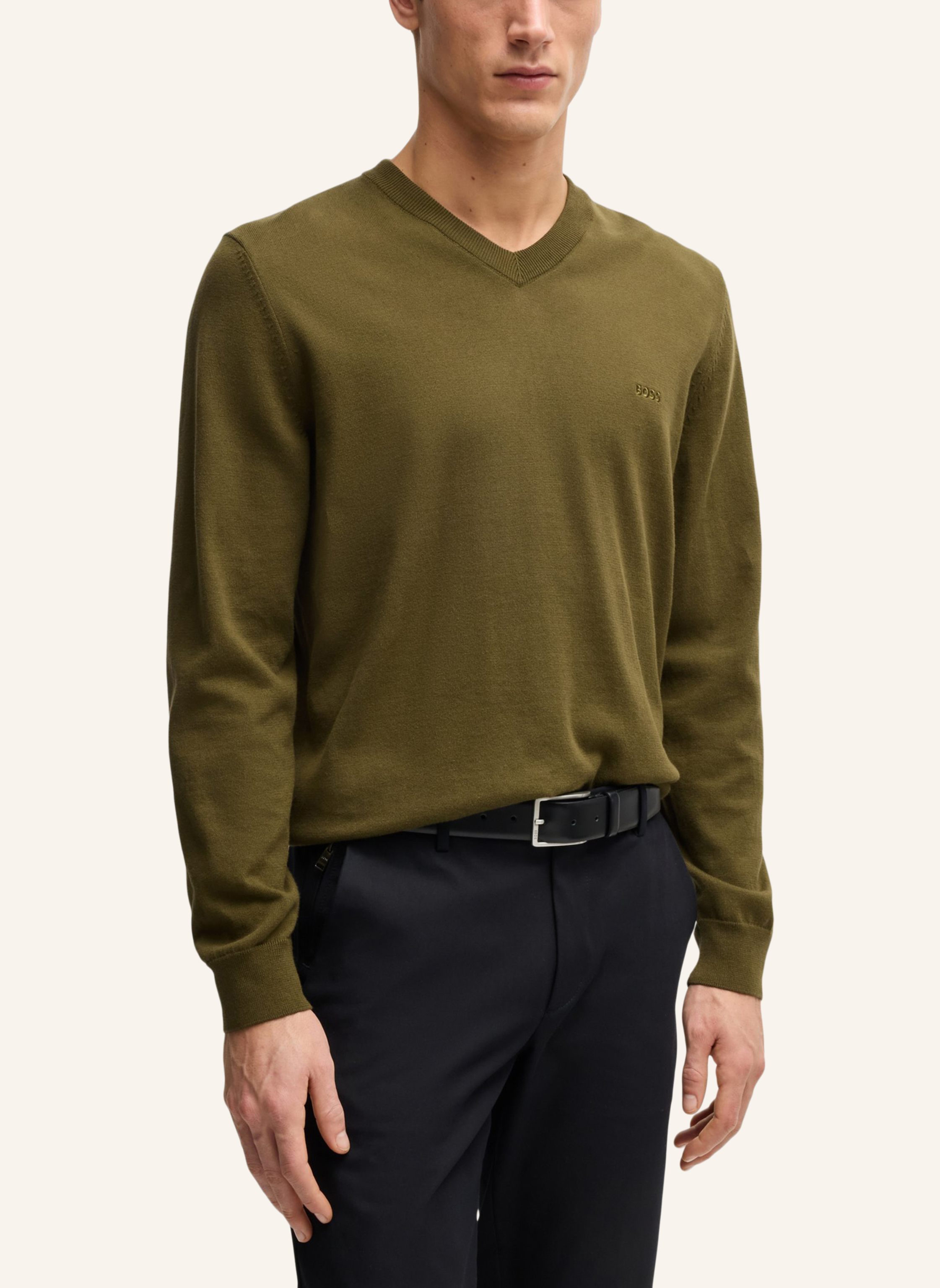 Thumbnail - Boss Pullover Pacello-L Regular Fit gruen