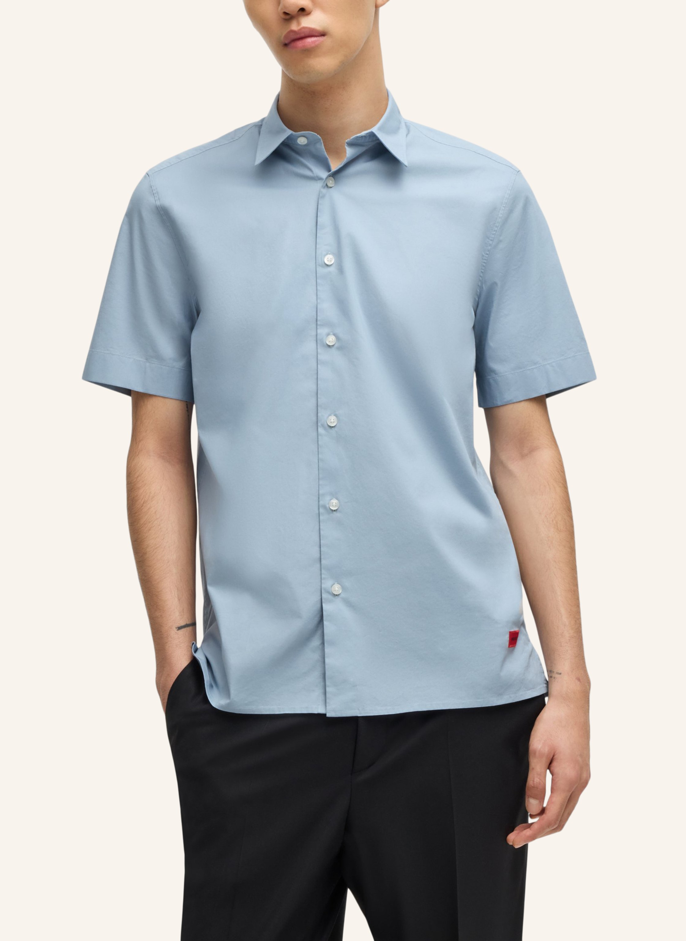 Thumbnail - Hugo Casual Hemd Ebor Relaxed Fit blau