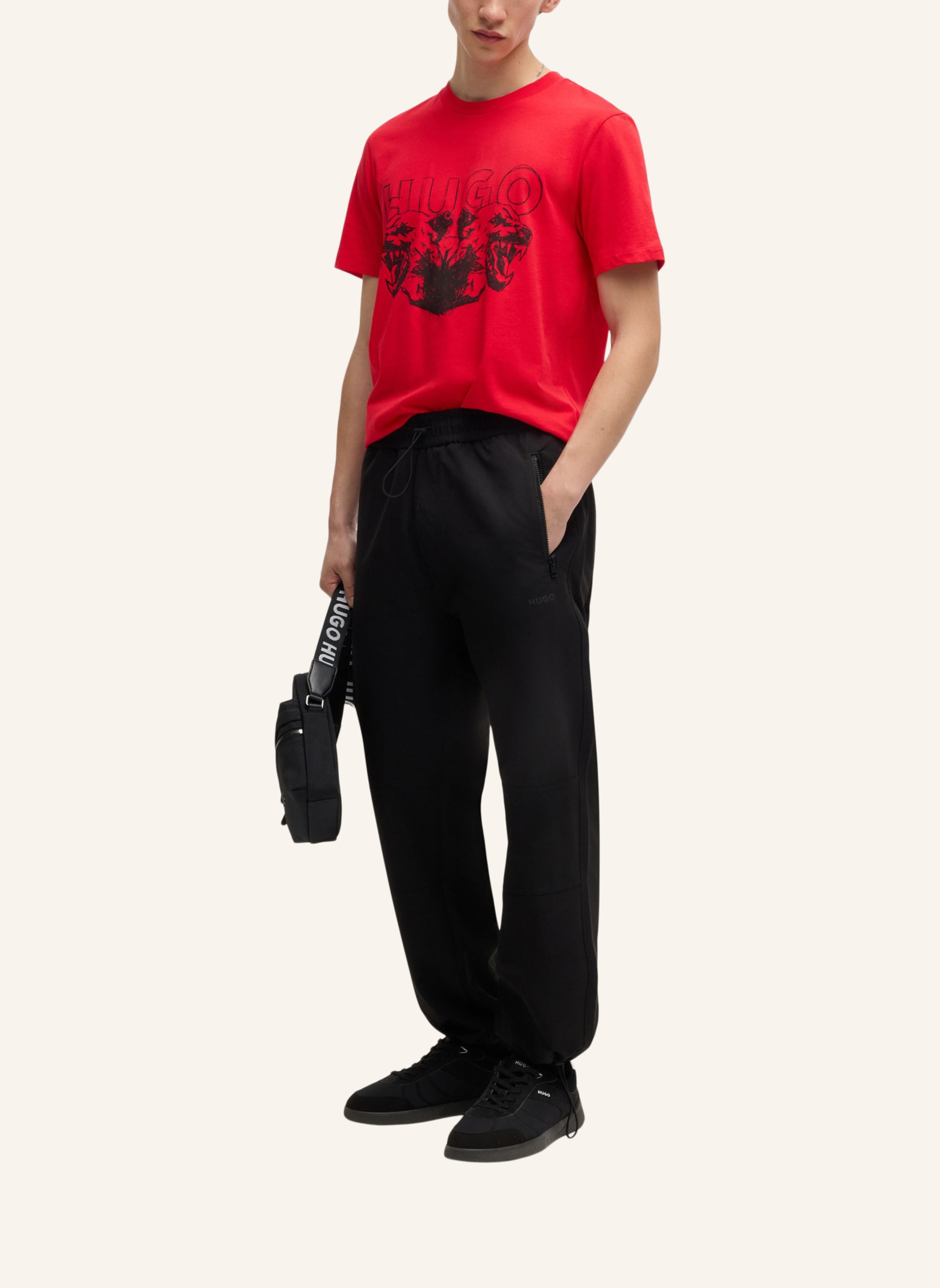 Thumbnail - Hugo T-Shirt Durro Regular Fit pink