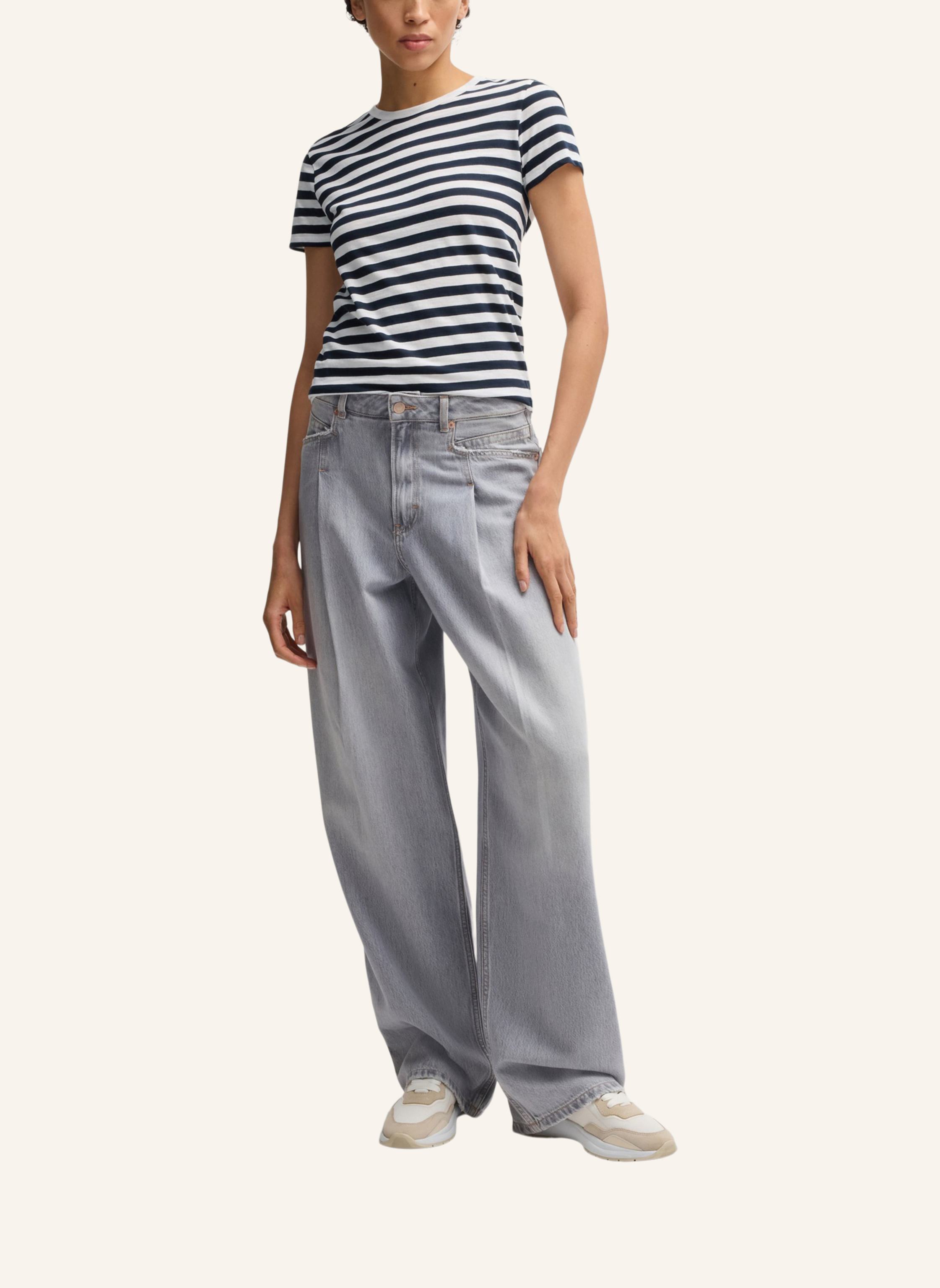 Thumbnail - Boss T-Shirt C_Esla_Striped Slim Fit blau