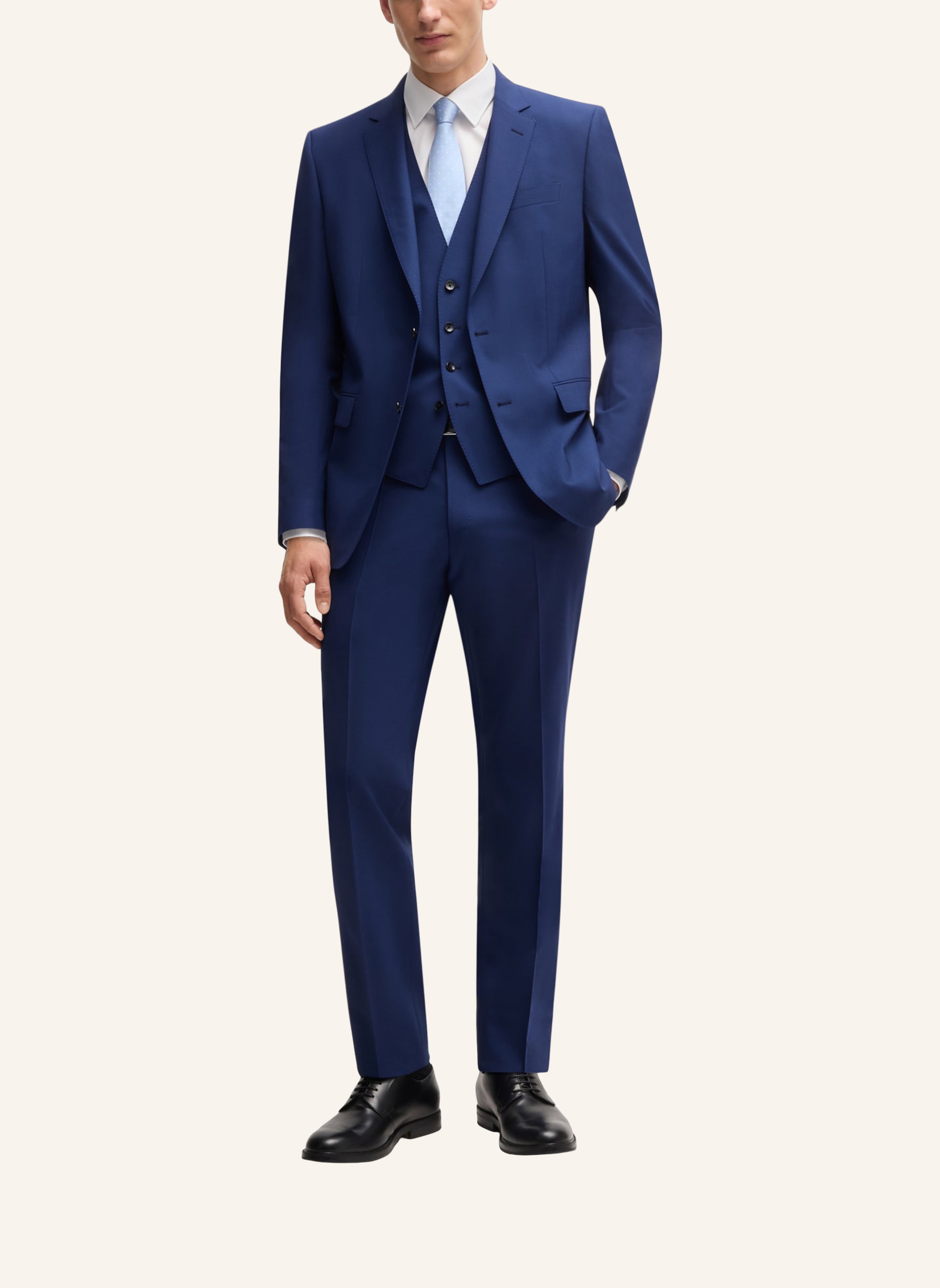 Thumbnail - Boss West H-Huge-Vest-Mm-224 Slim Fit blau