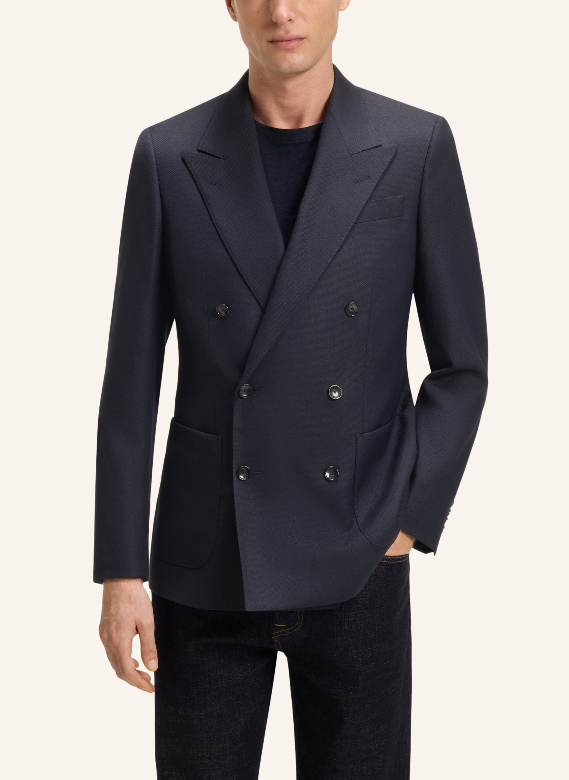 Thumbnail - Boss Blazer Db-Jacket-252_Db Slim Fit blau