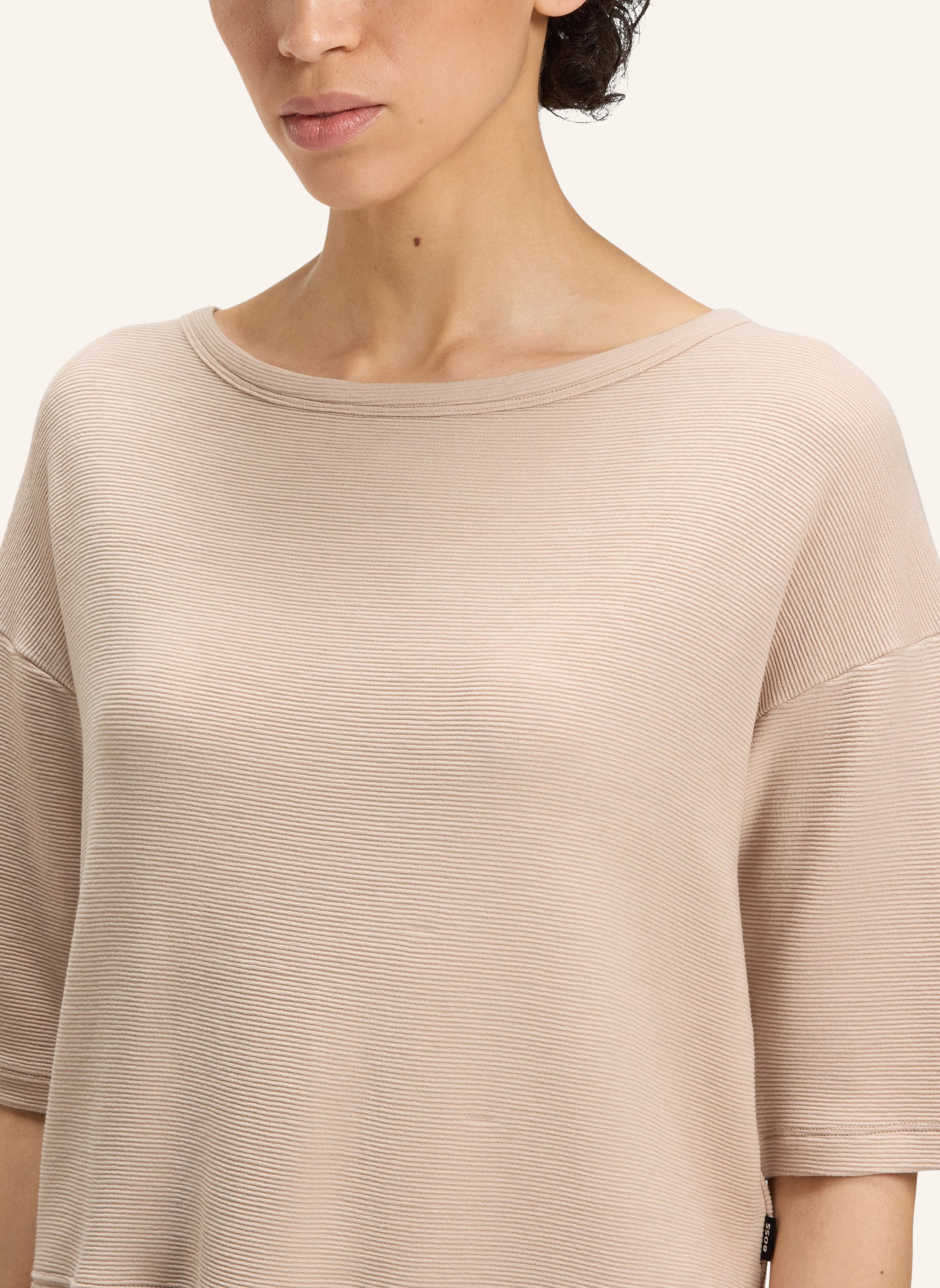 Thumbnail - Boss Loungewear Oberteil Ottoman_Sweatsh. Bn beige