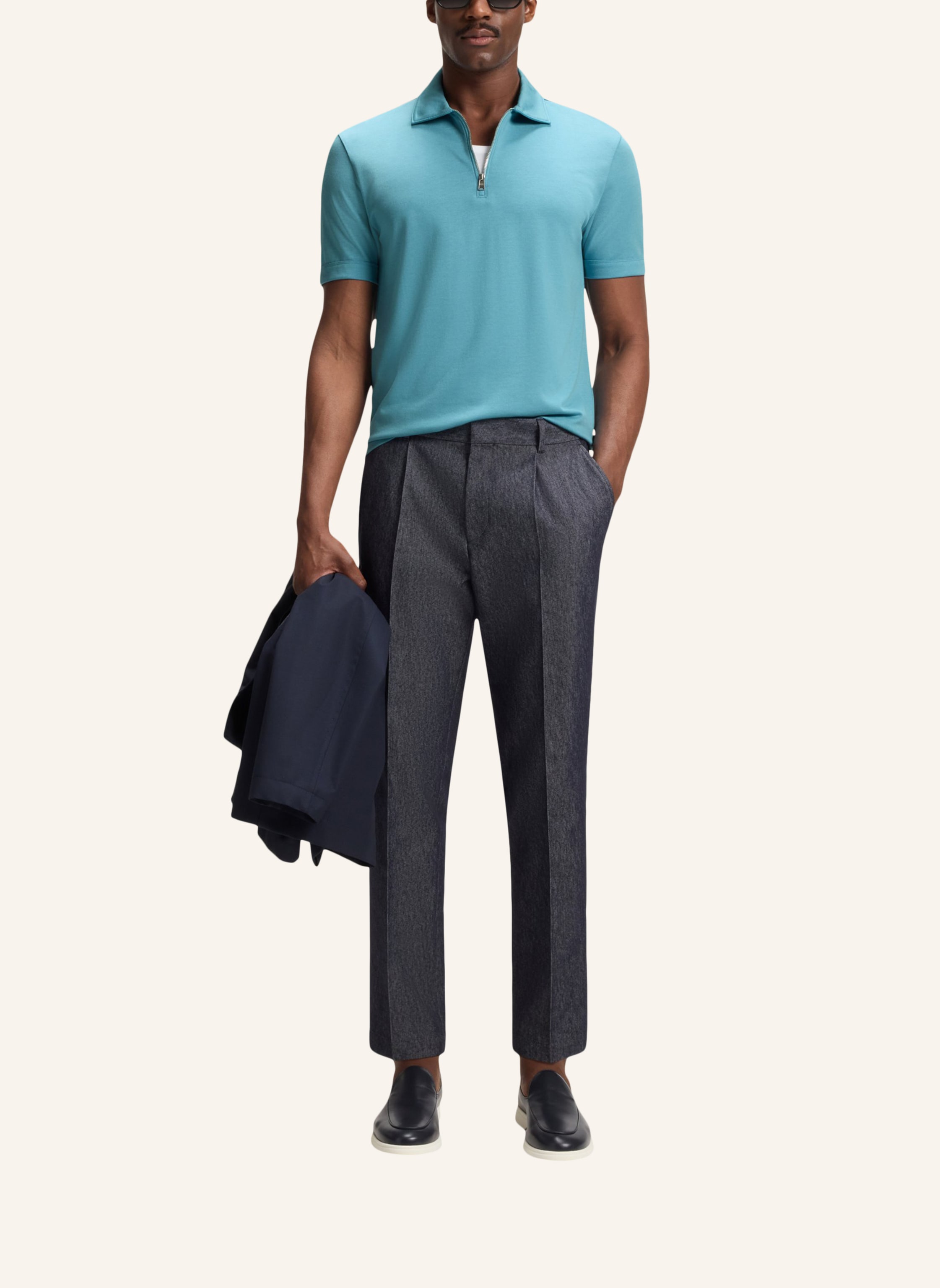 Thumbnail - Boss Poloshirt H-Paras 57 Regular Fit blau