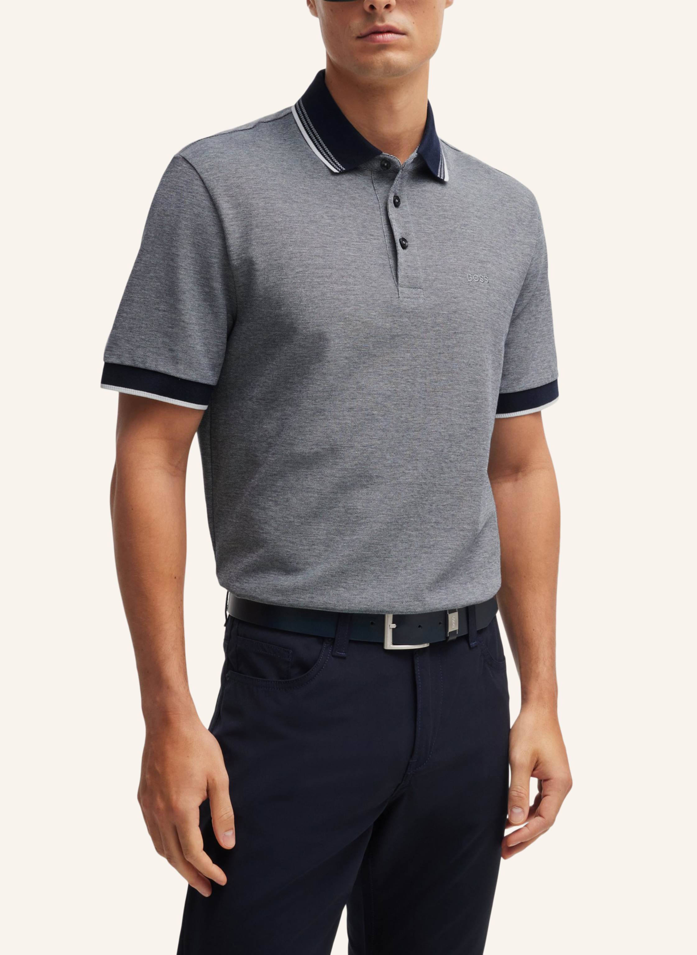 Thumbnail - Boss Poloshirt H-Prout 141 Regular Fit blau