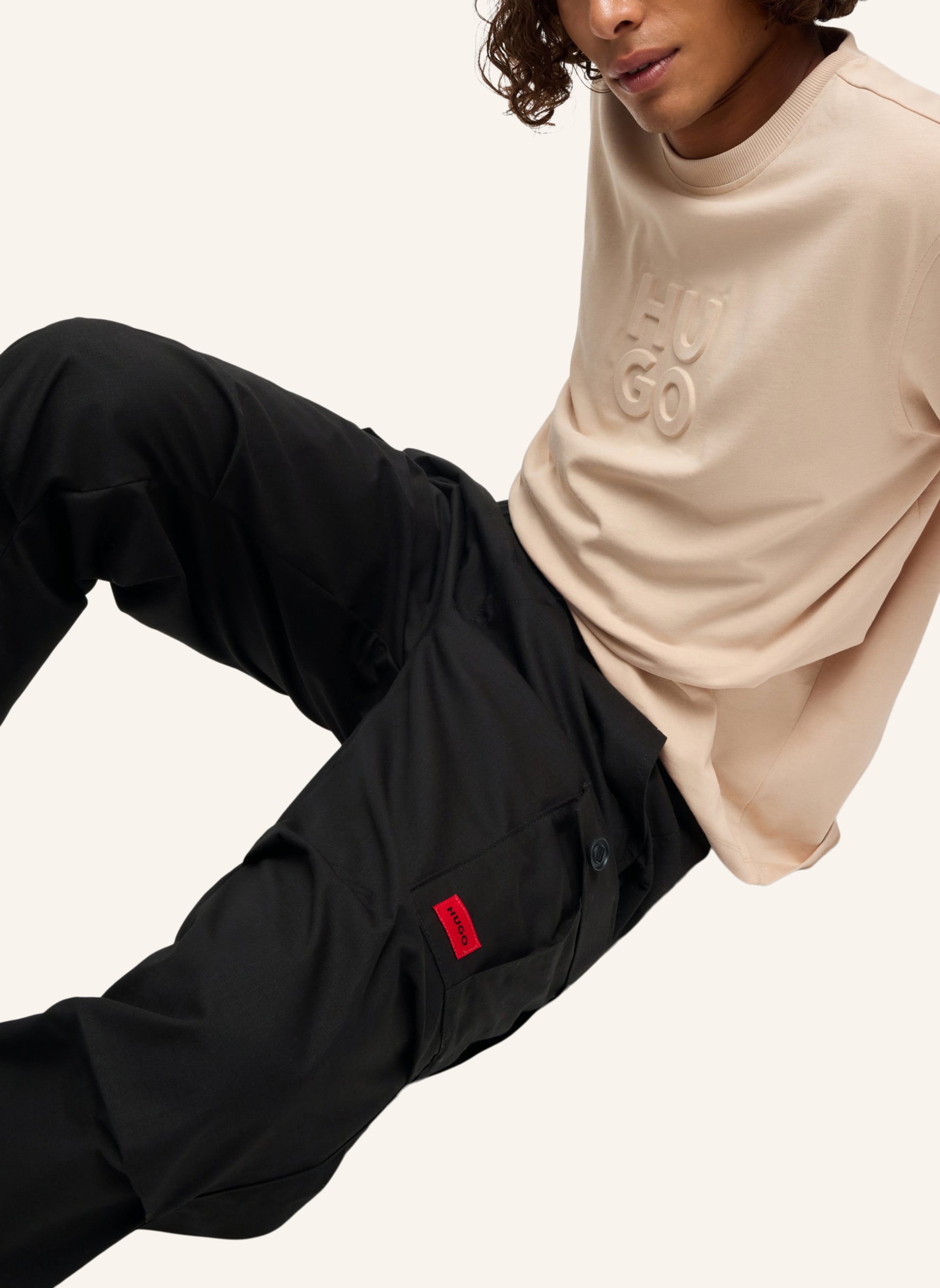 Thumbnail - Hugo Casual Hose garlo233 Slim Fit schwarz