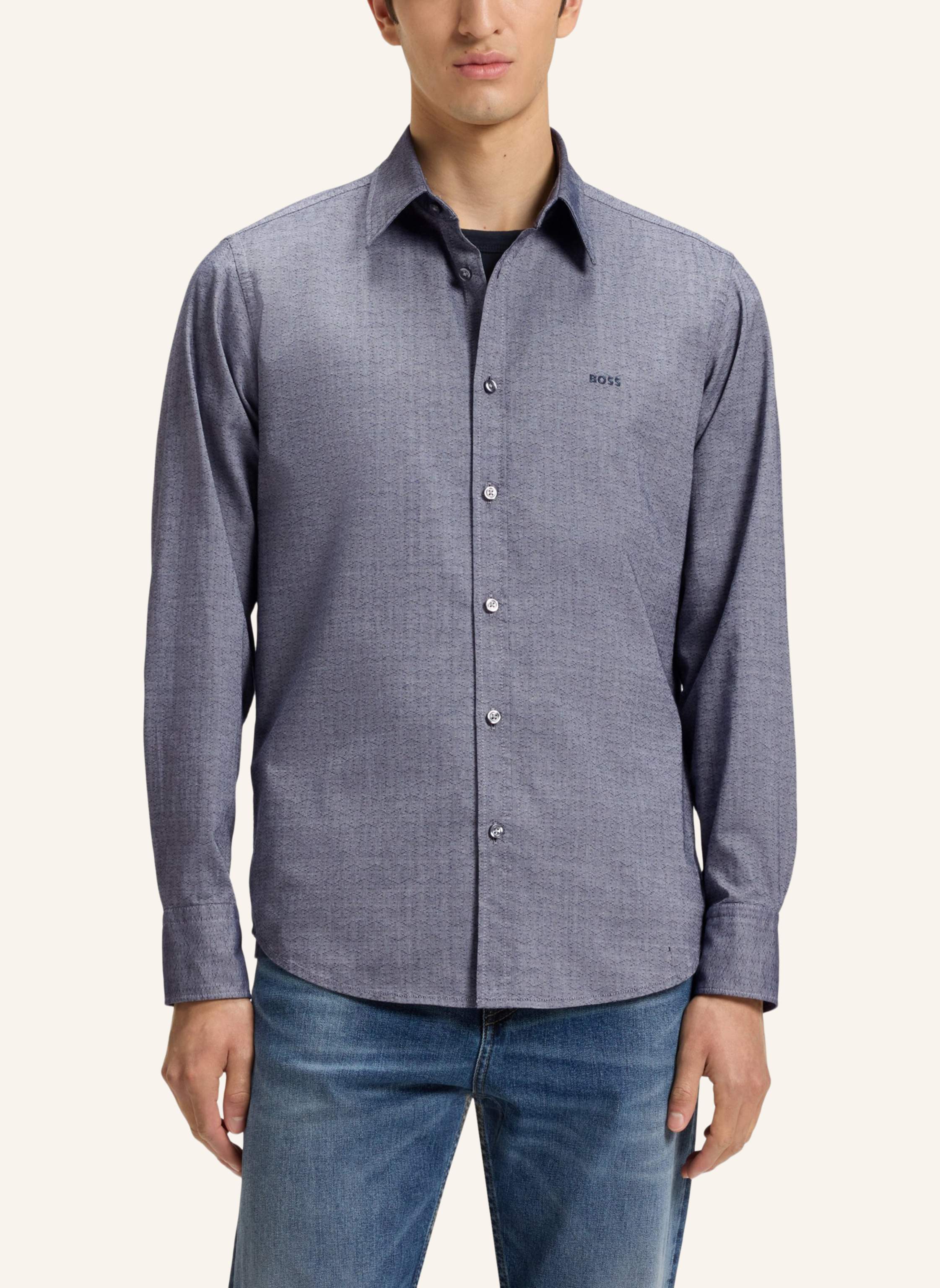 Thumbnail - Boss Casual Hemd Relegant_6_M Regular Fit blau