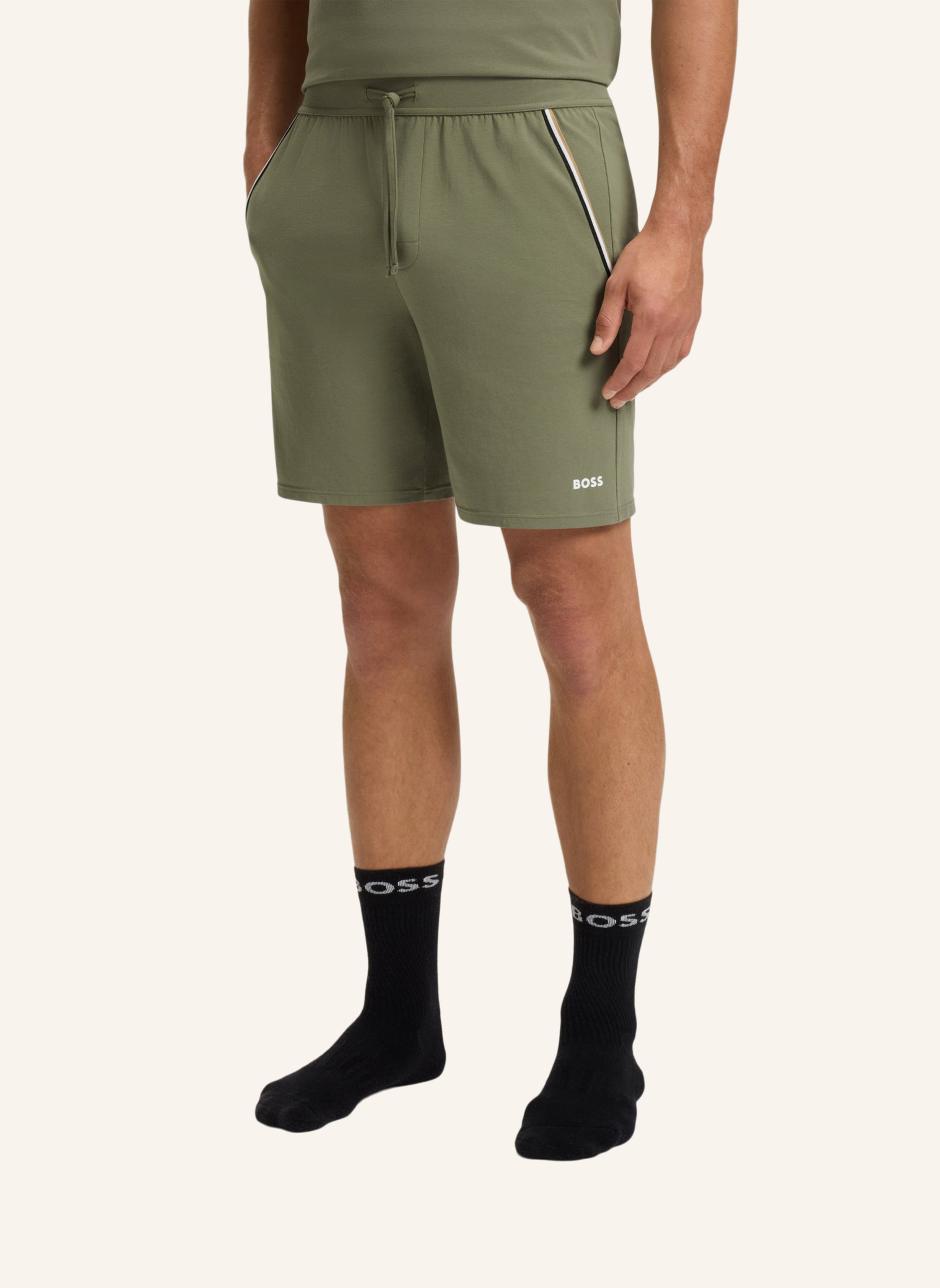 Thumbnail - Boss Pyjamas Unterteil Unique Shorts Cw gruen