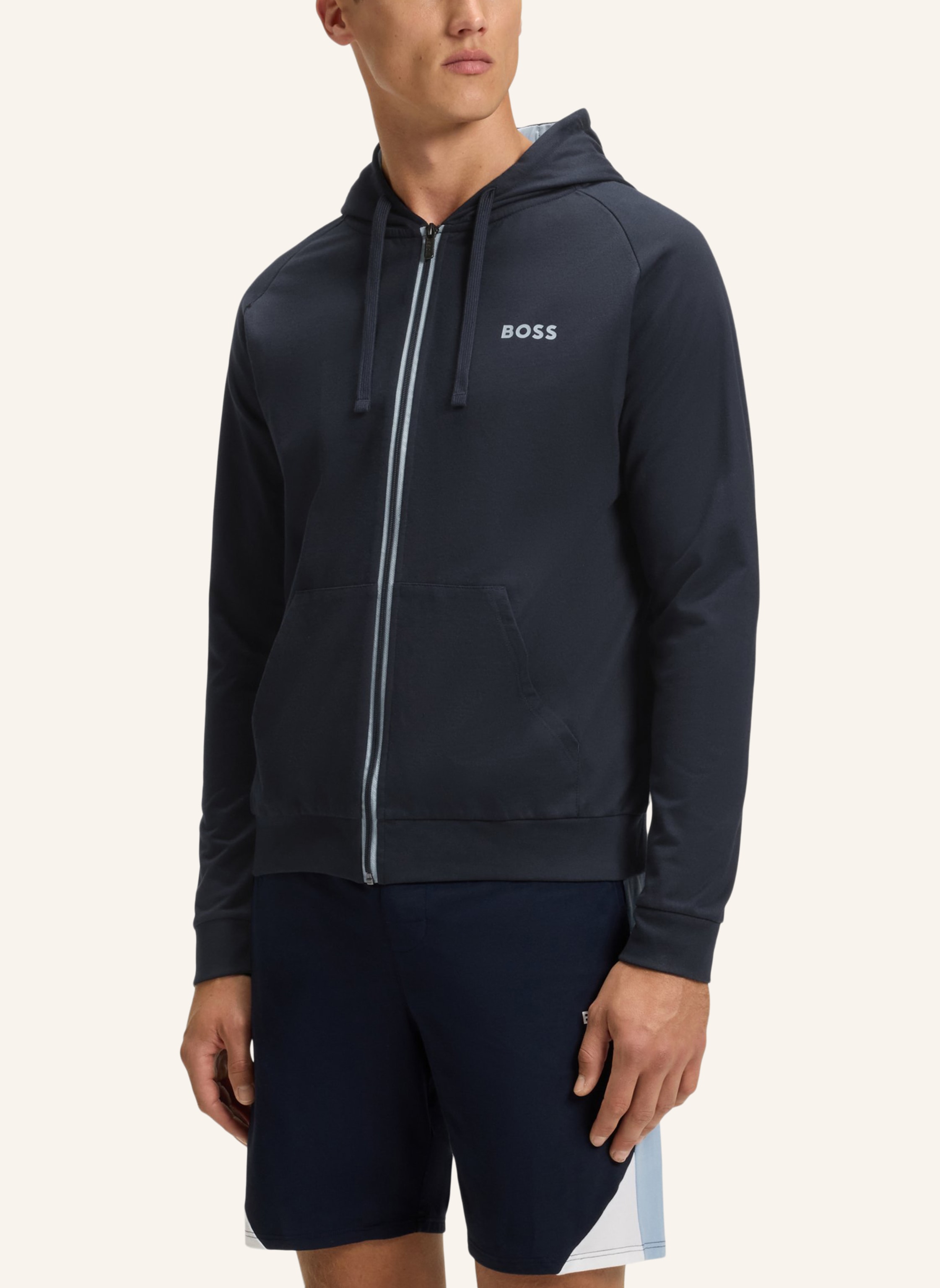 Thumbnail - Boss Loungewear Jacke Authentic Jacket H Regular Fit blau