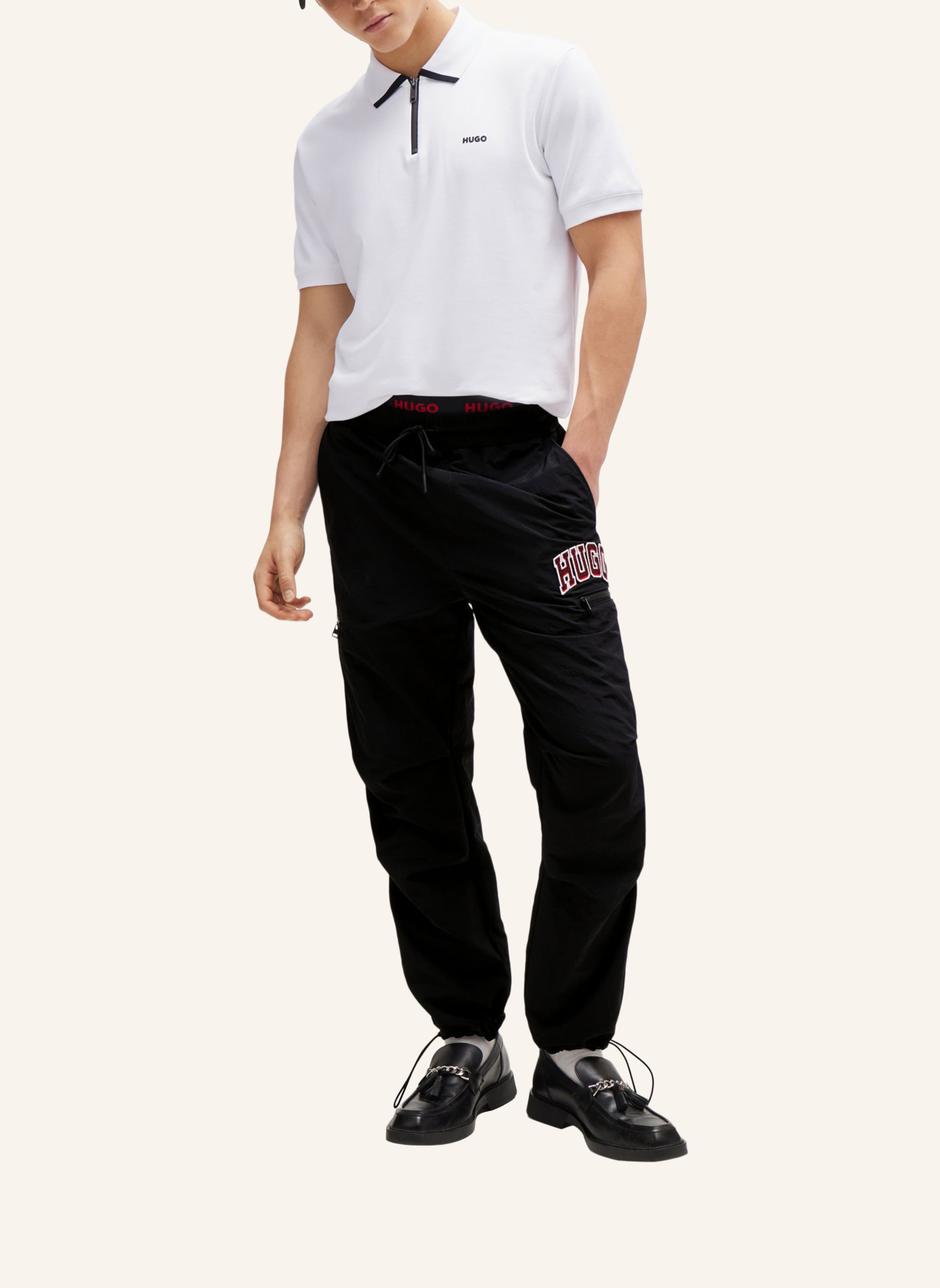 Thumbnail - Hugo Poloshirt Dalomino Regular Fit weiss