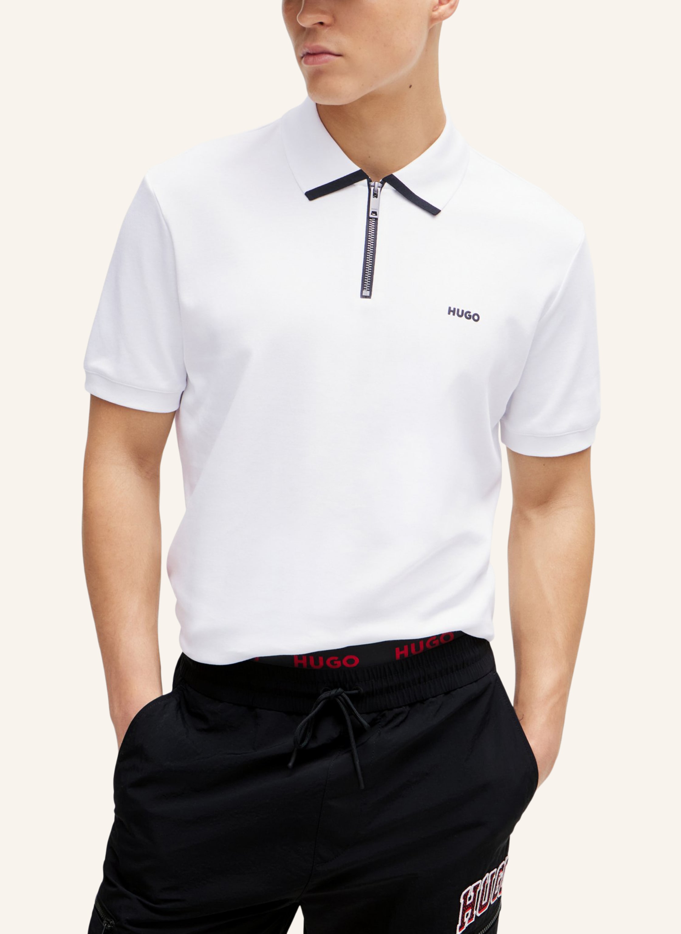 Thumbnail - Hugo Poloshirt Dalomino Regular Fit weiss