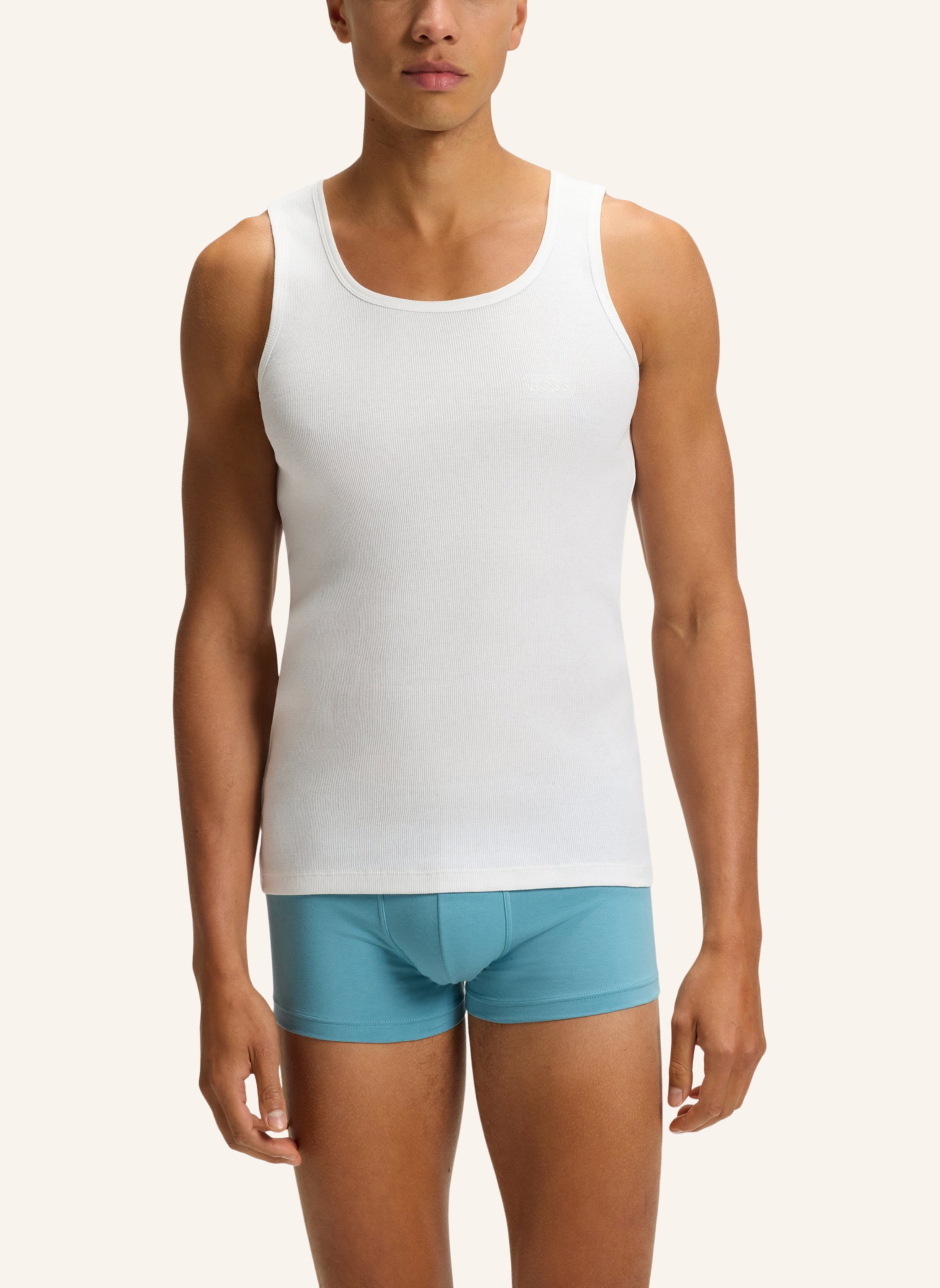 Thumbnail - Boss 3er-Pack Unterhemden One braun