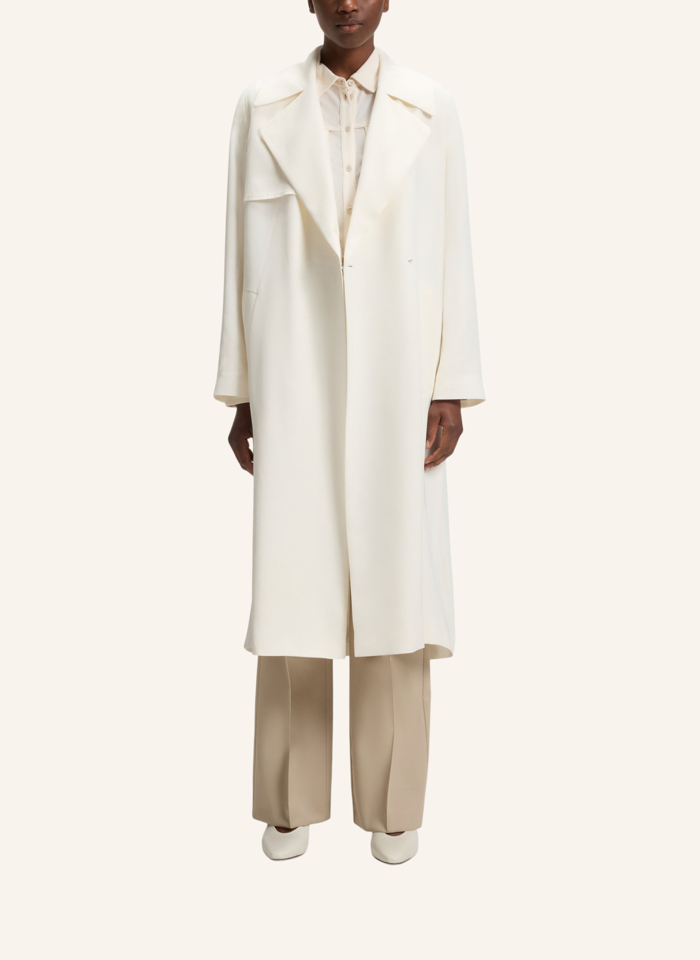 Thumbnail - Boss Klassischer Mantel Calissya Regular Fit beige