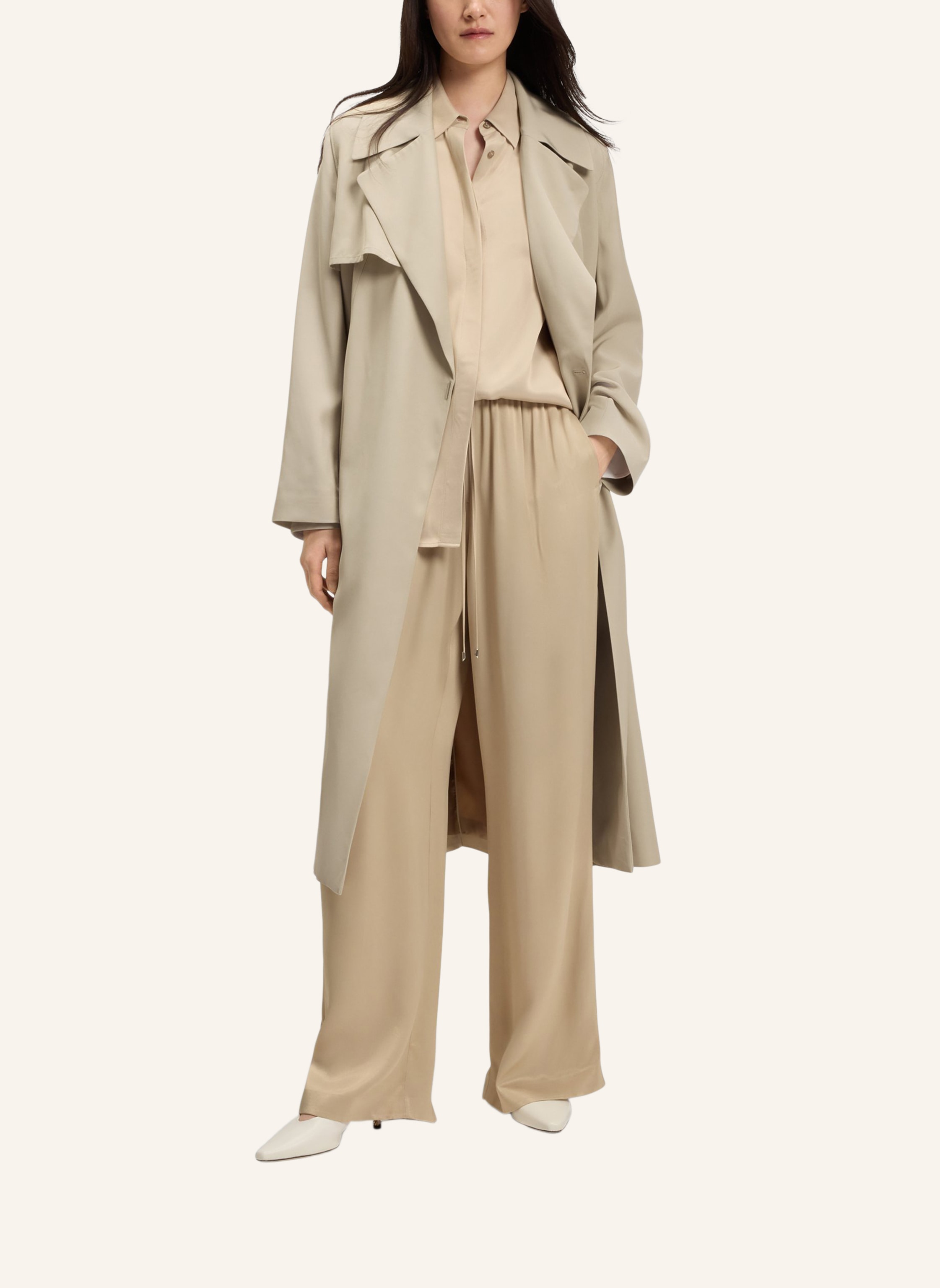 Thumbnail - Boss Klassischer Mantel Calissya Regular Fit beige