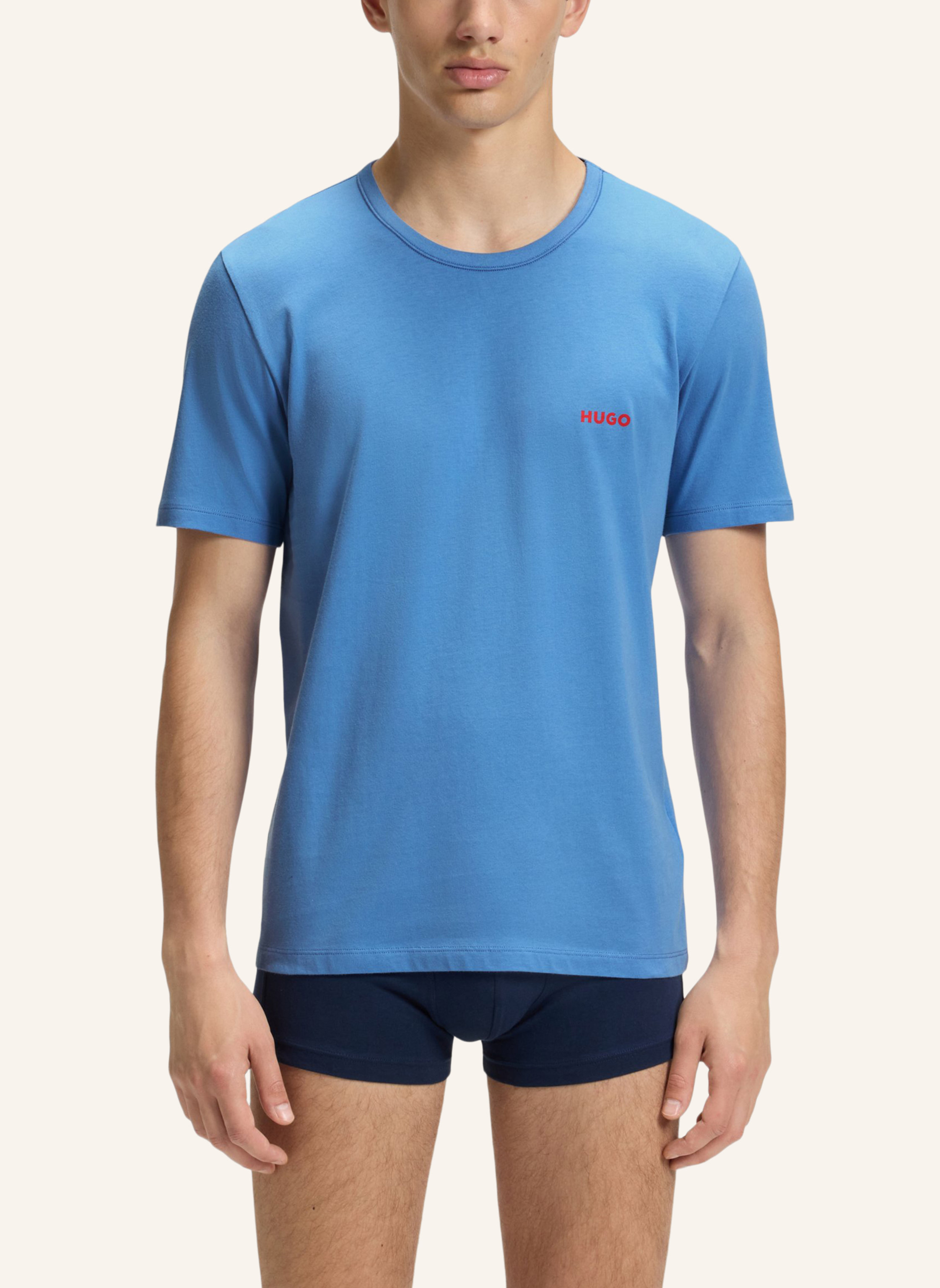 Thumbnail - Hugo Unterwäsche Top T-Shirt Rn Triplet P Regular Fit grau