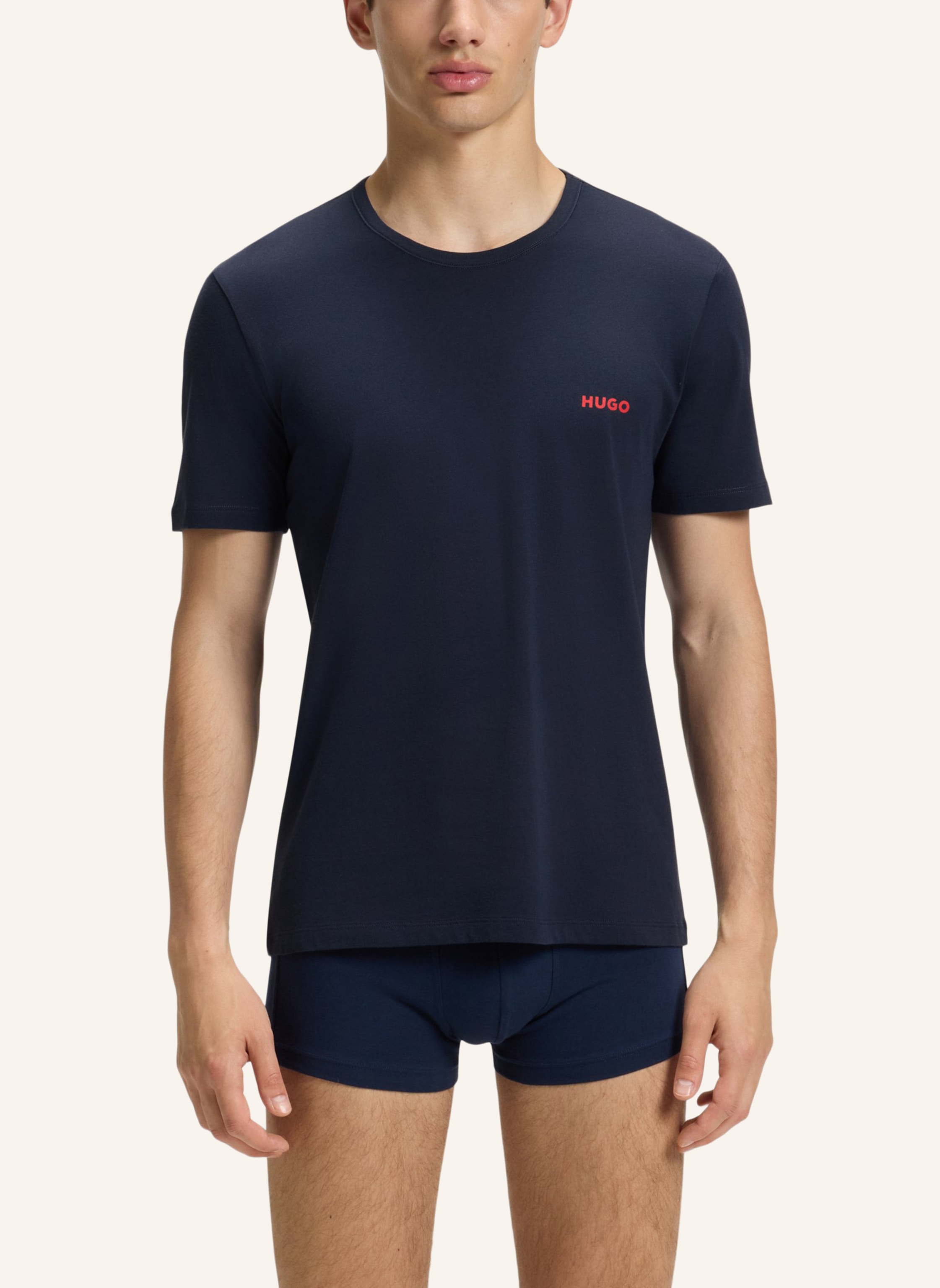 Thumbnail - Hugo Unterwäsche Top T-Shirt Rn Triplet P Regular Fit grau