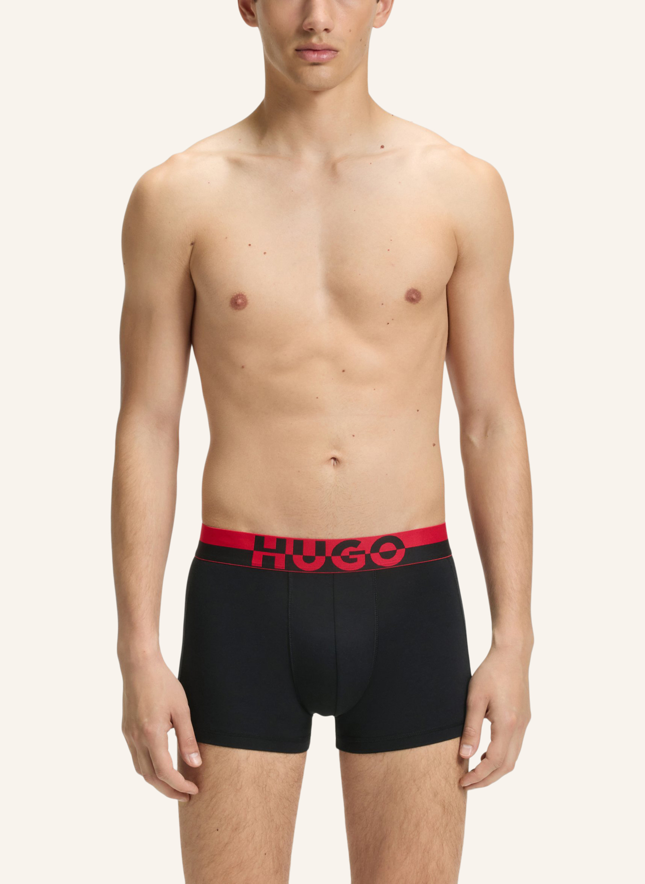 Thumbnail - Hugo Boxershort Trunk Tr. Split Logo schwarz