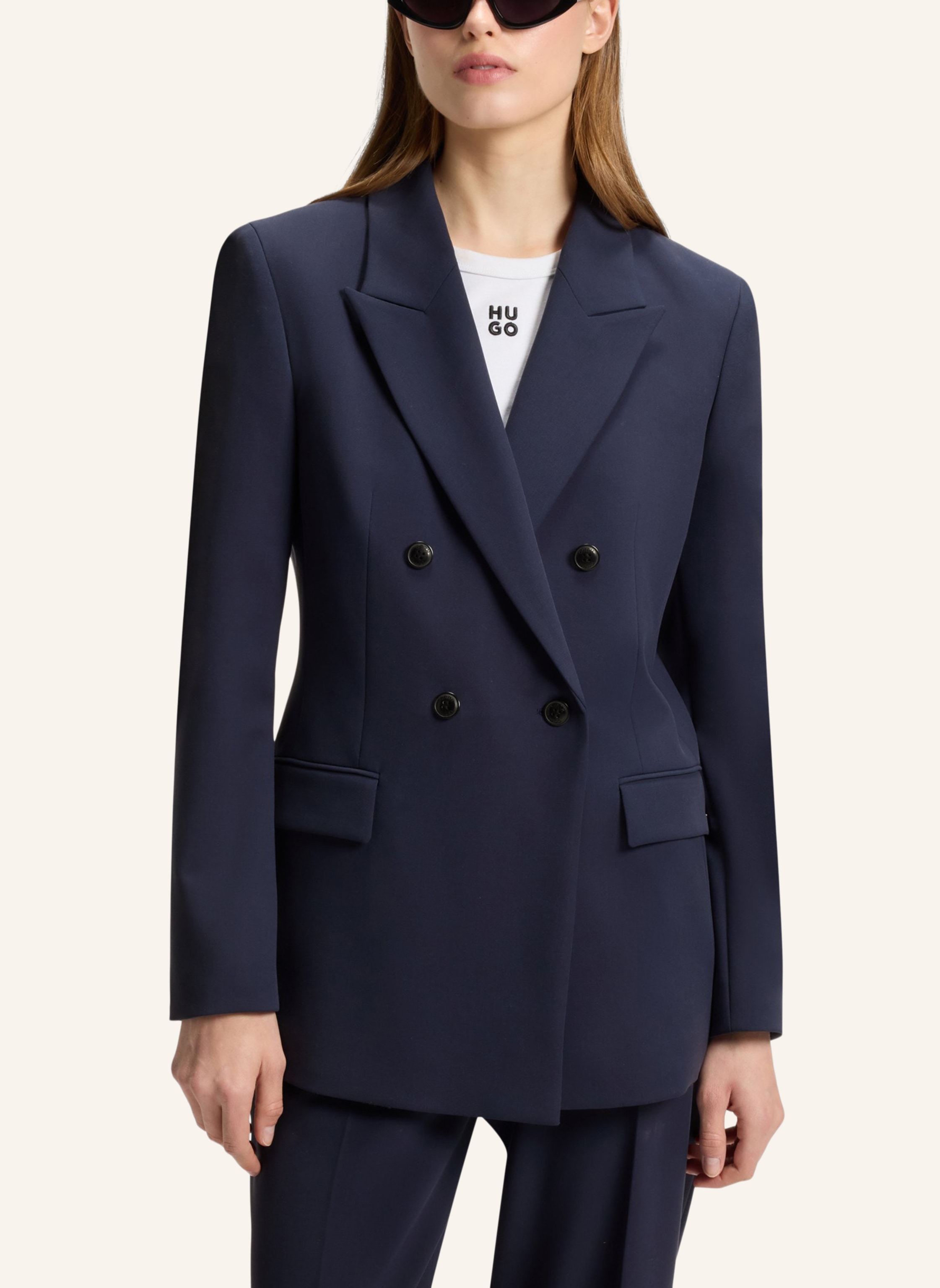 Thumbnail - Hugo Blazer Amilea Relaxed Fit blau