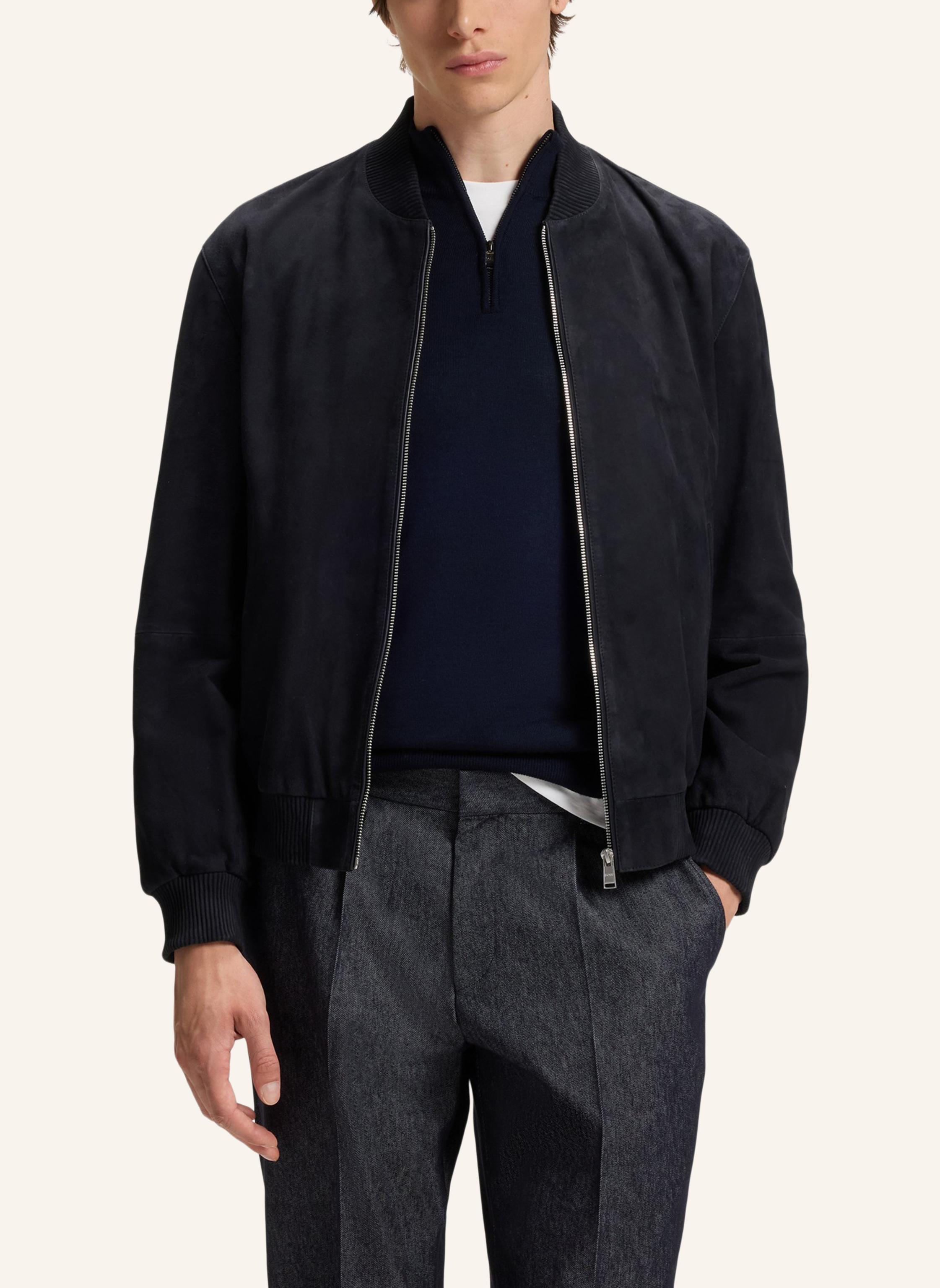 Thumbnail - Boss Lederjacke H-Muller Regular Fit blau