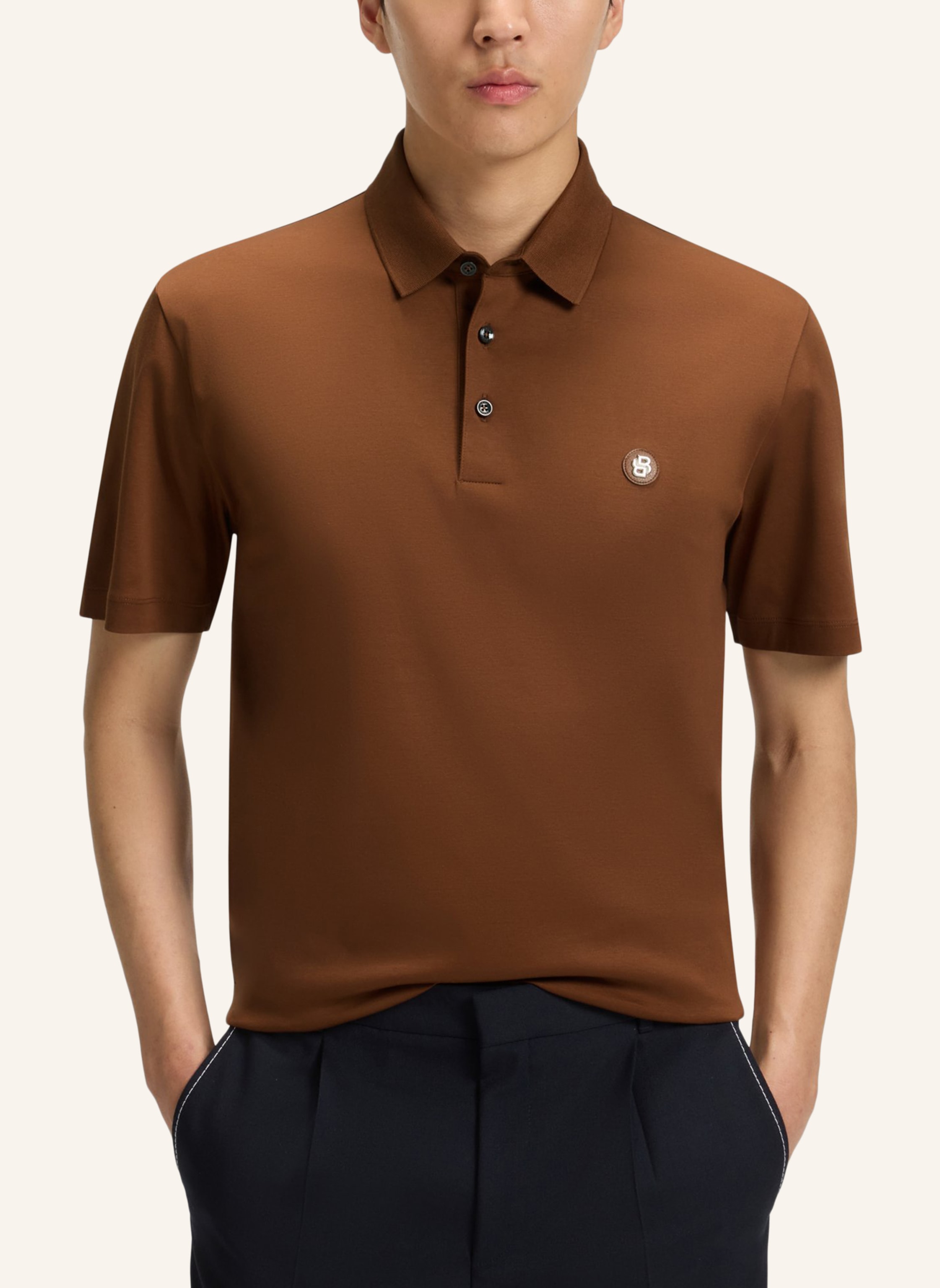 Thumbnail - Boss Jersey-Poloshirt Parris blau