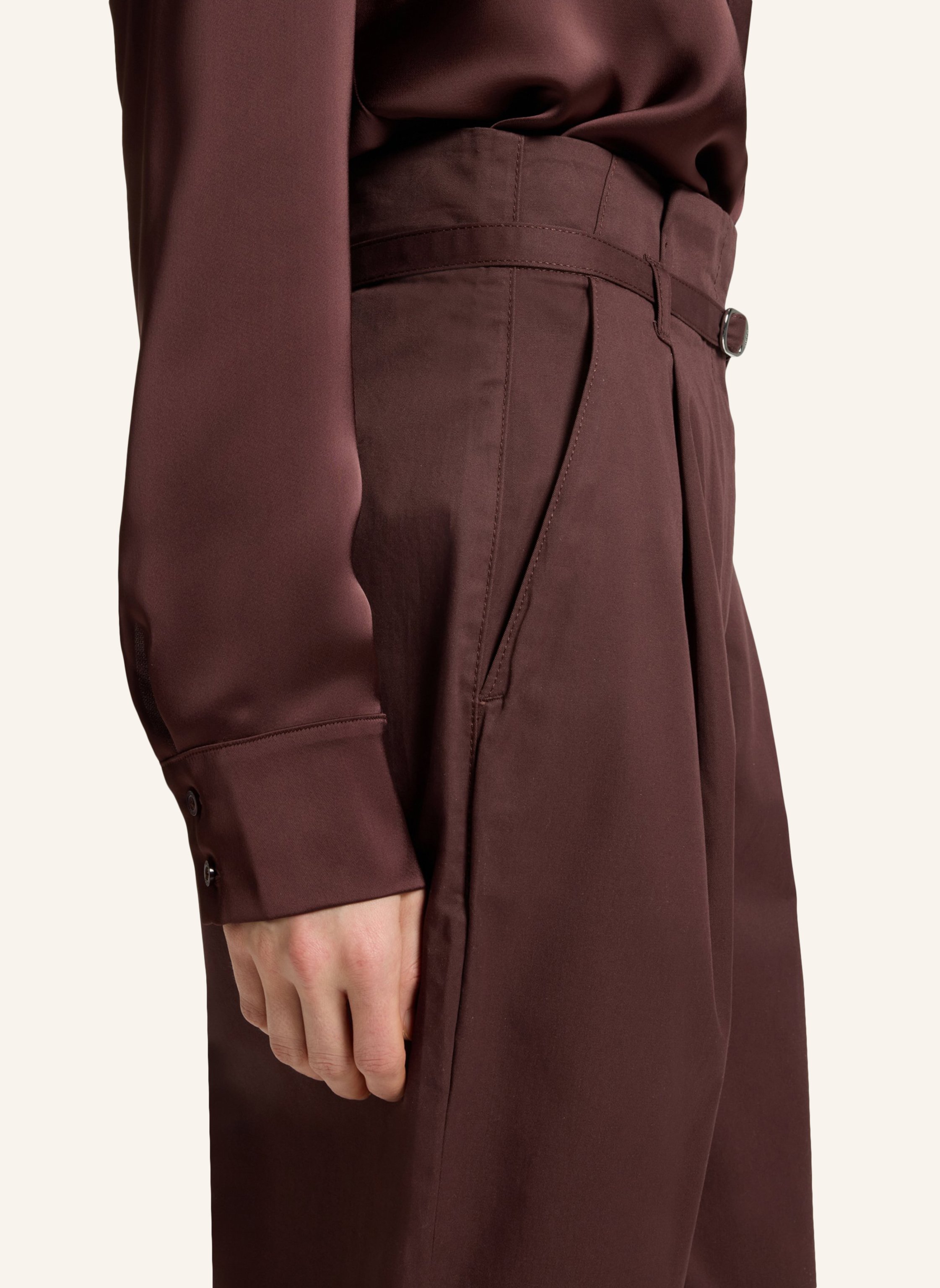 Thumbnail - Hugo Casual Hose Hazelda-1 Tapered Fit braun