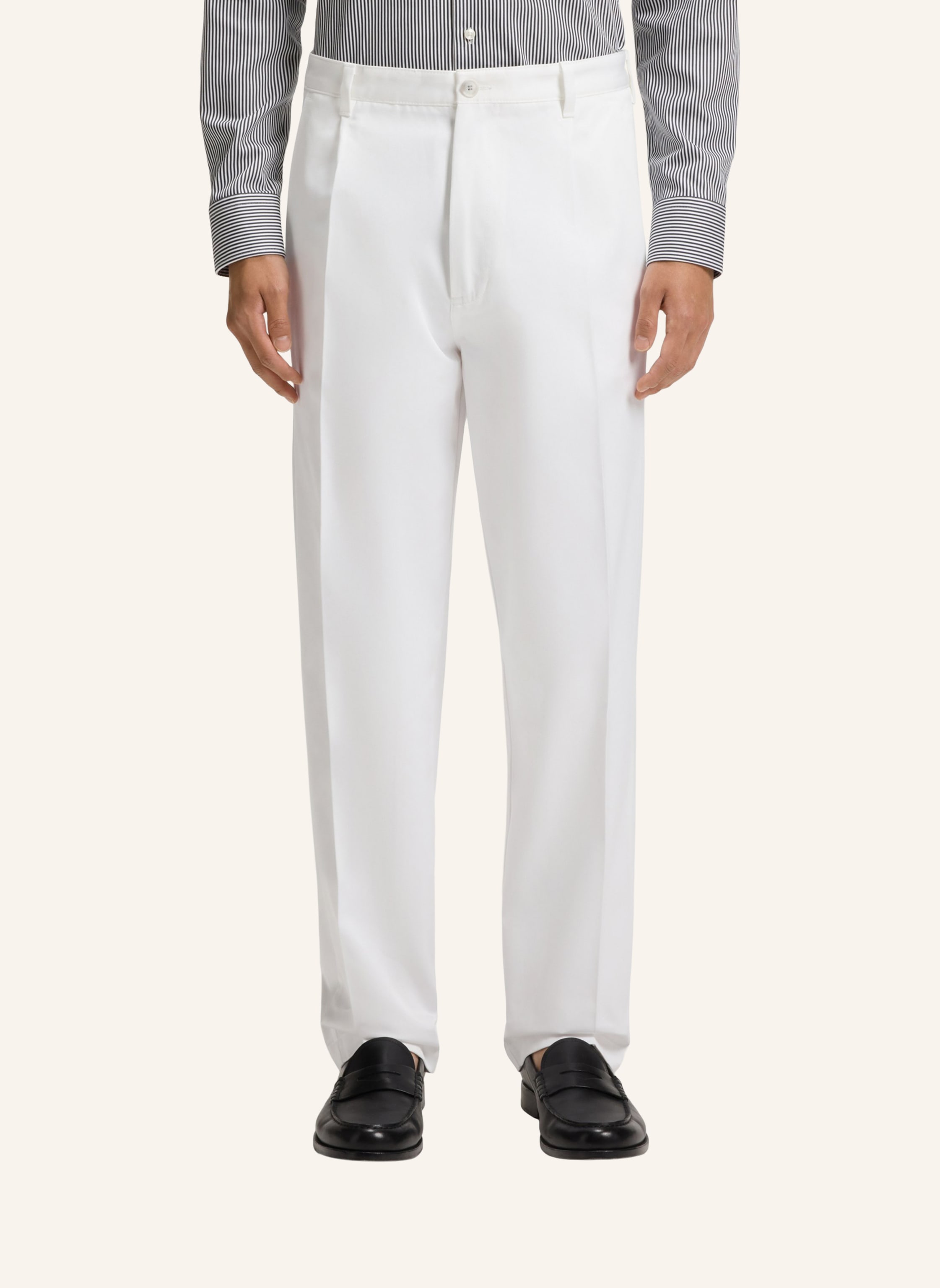 Thumbnail - Boss Casual Hose C-Kai-Dpl Relaxed Fit weiss