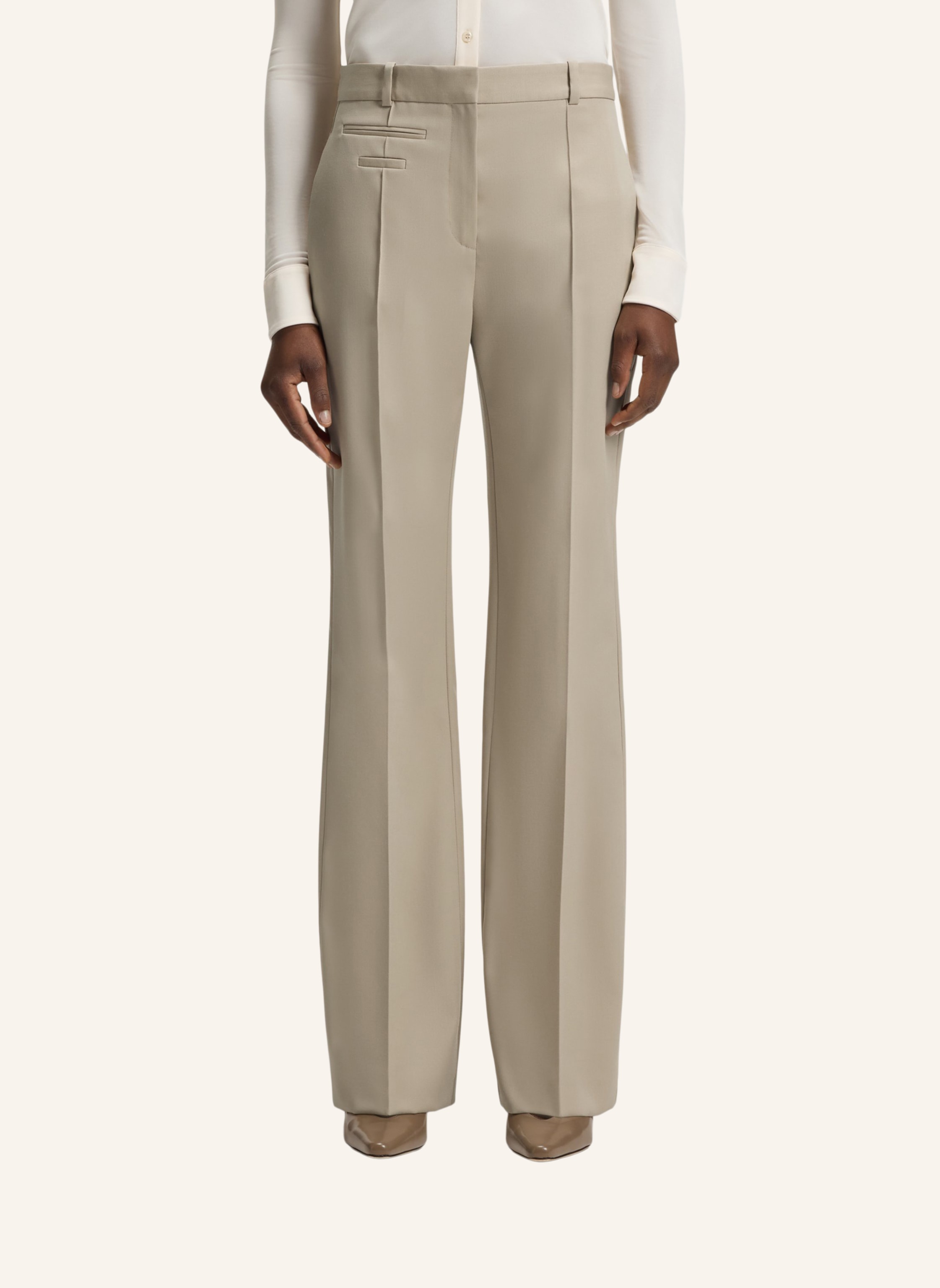 Thumbnail - Boss Business Hose Talimia Straight Fit beige