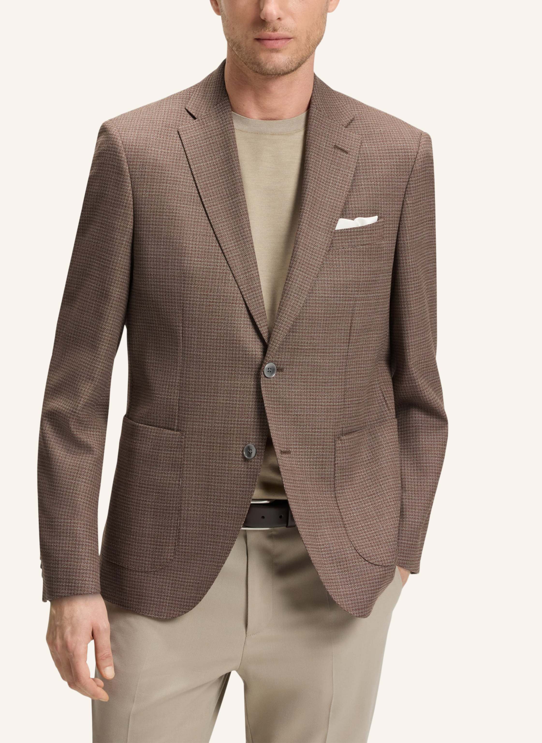 Thumbnail - Boss Blazer H-Janson-Fl-253 Regular Fit braun