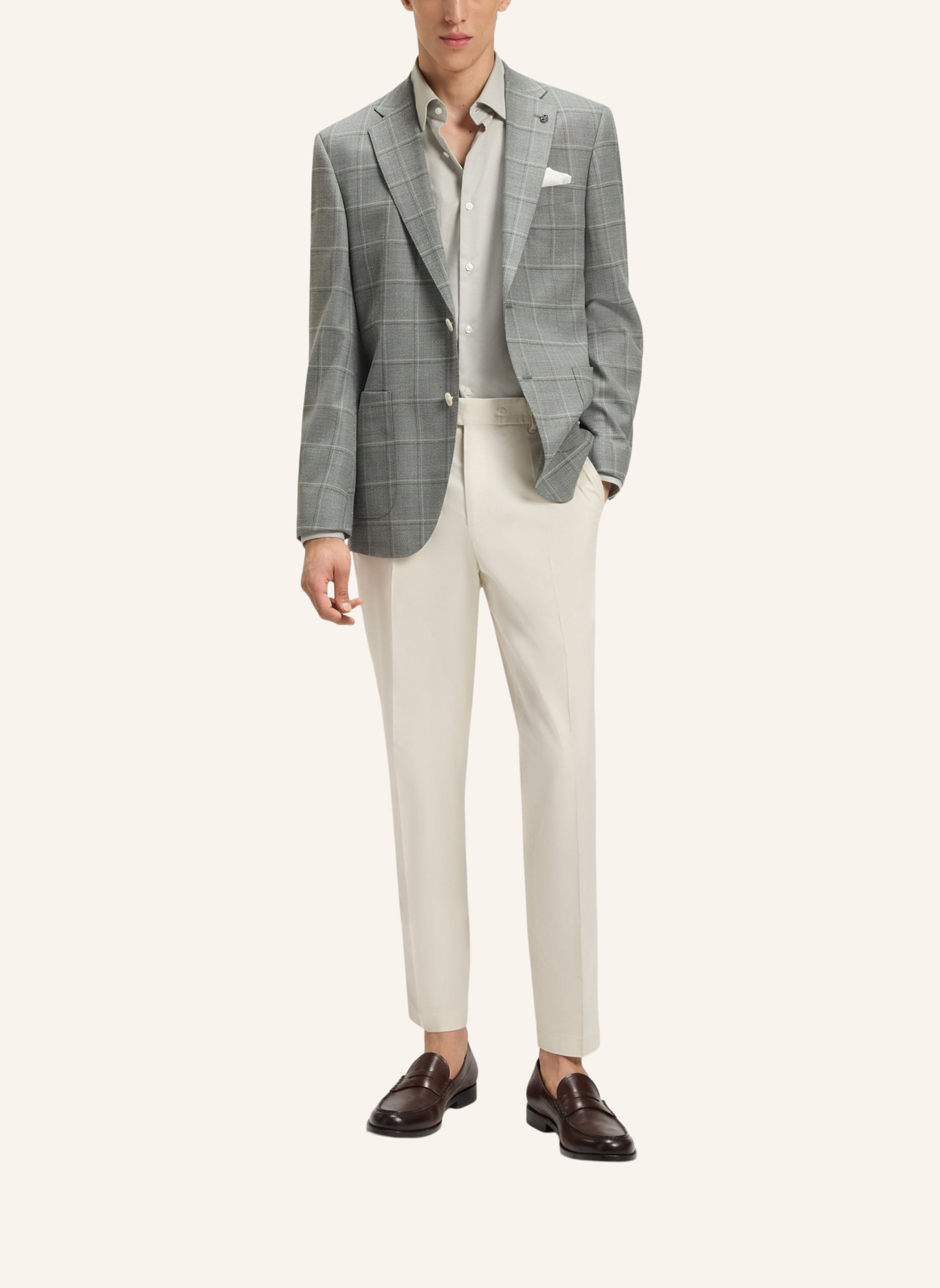 Thumbnail - Boss Business Hose C-Perin-W-Wg-253f Tapered Fit weiss