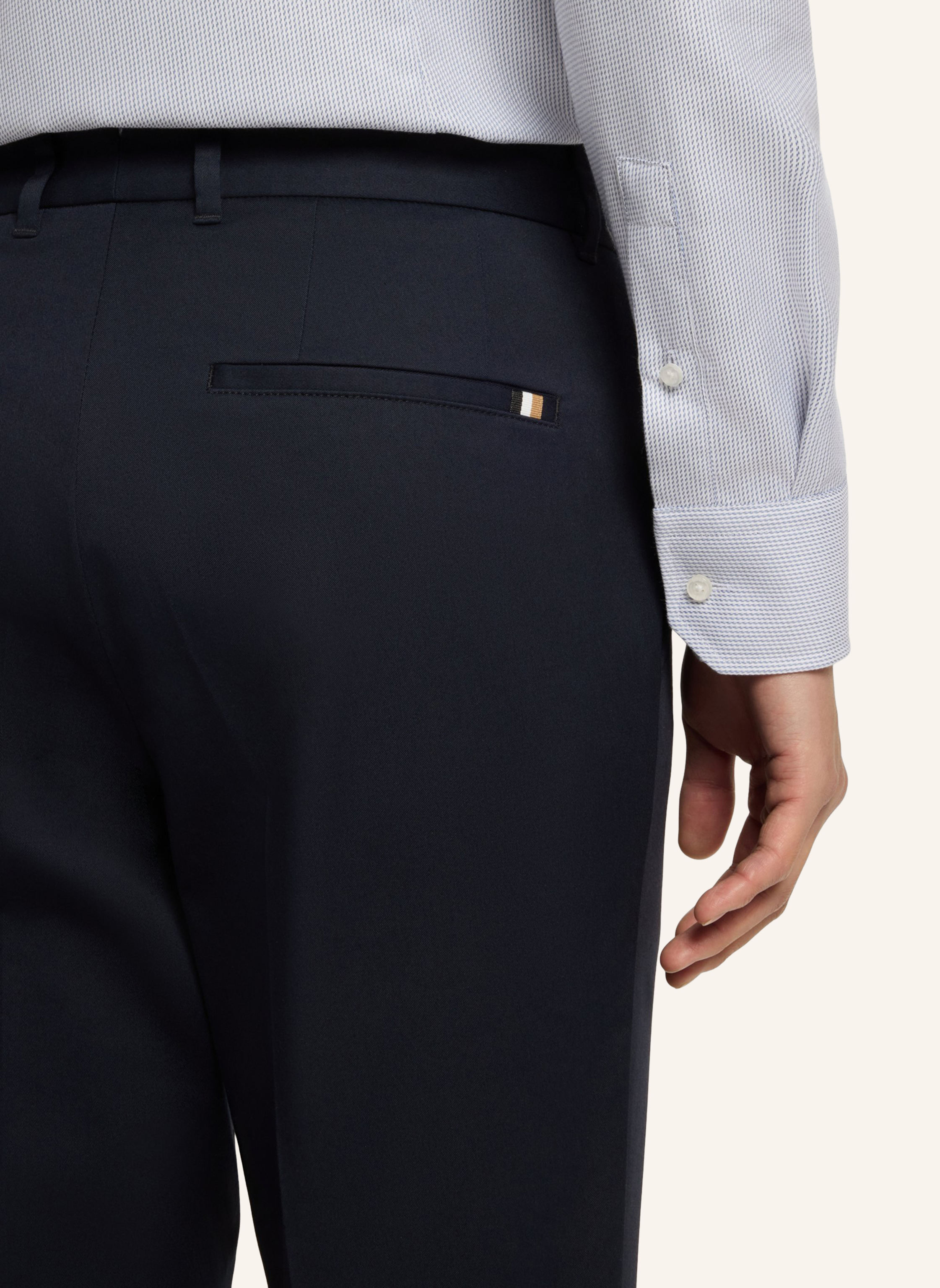 Thumbnail - Boss Business Hose C-Genius-Pltuwg-253f Slim Fit blau