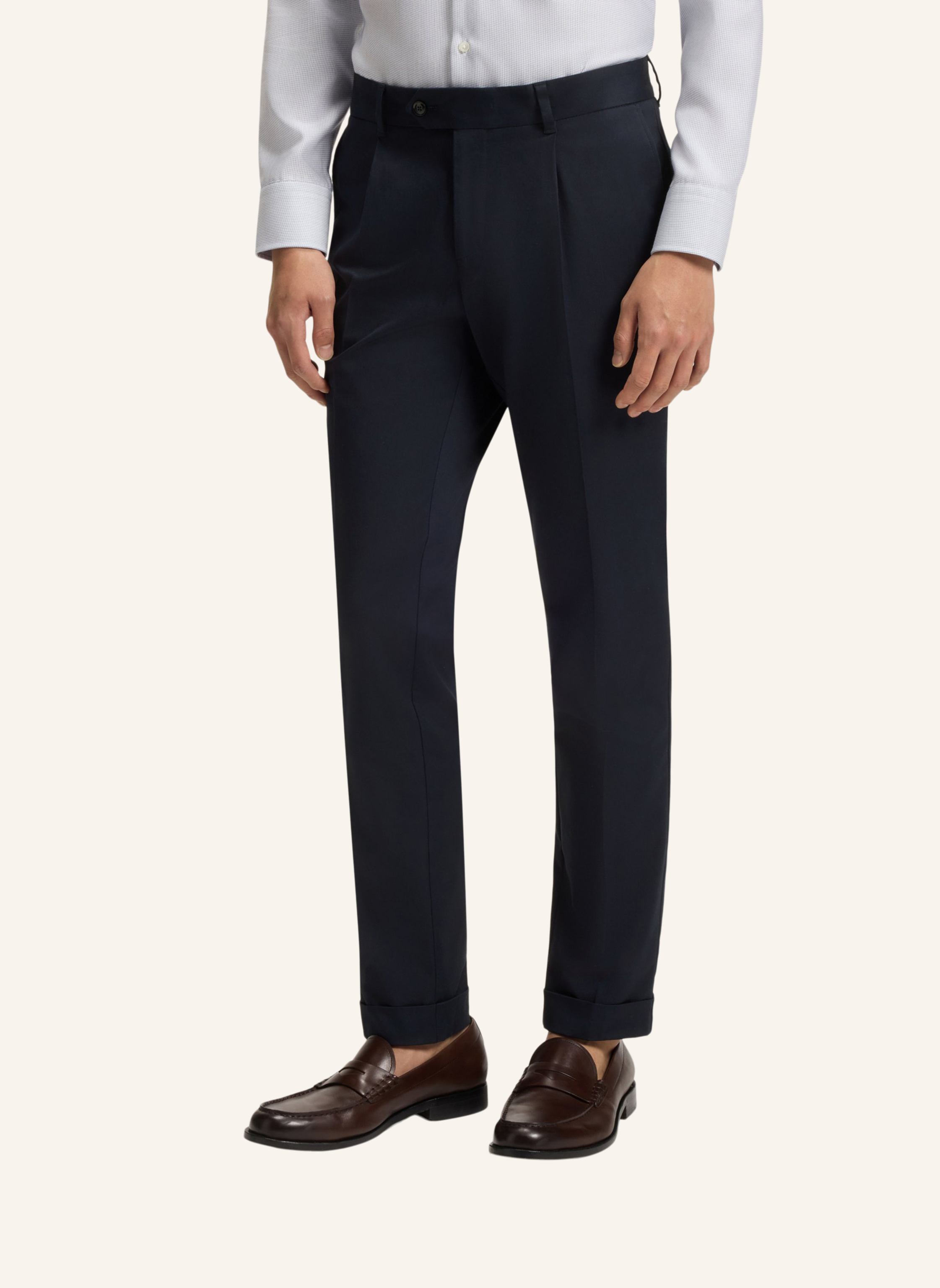 Thumbnail - Boss Business Hose C-Genius-Pltuwg-253f Slim Fit blau