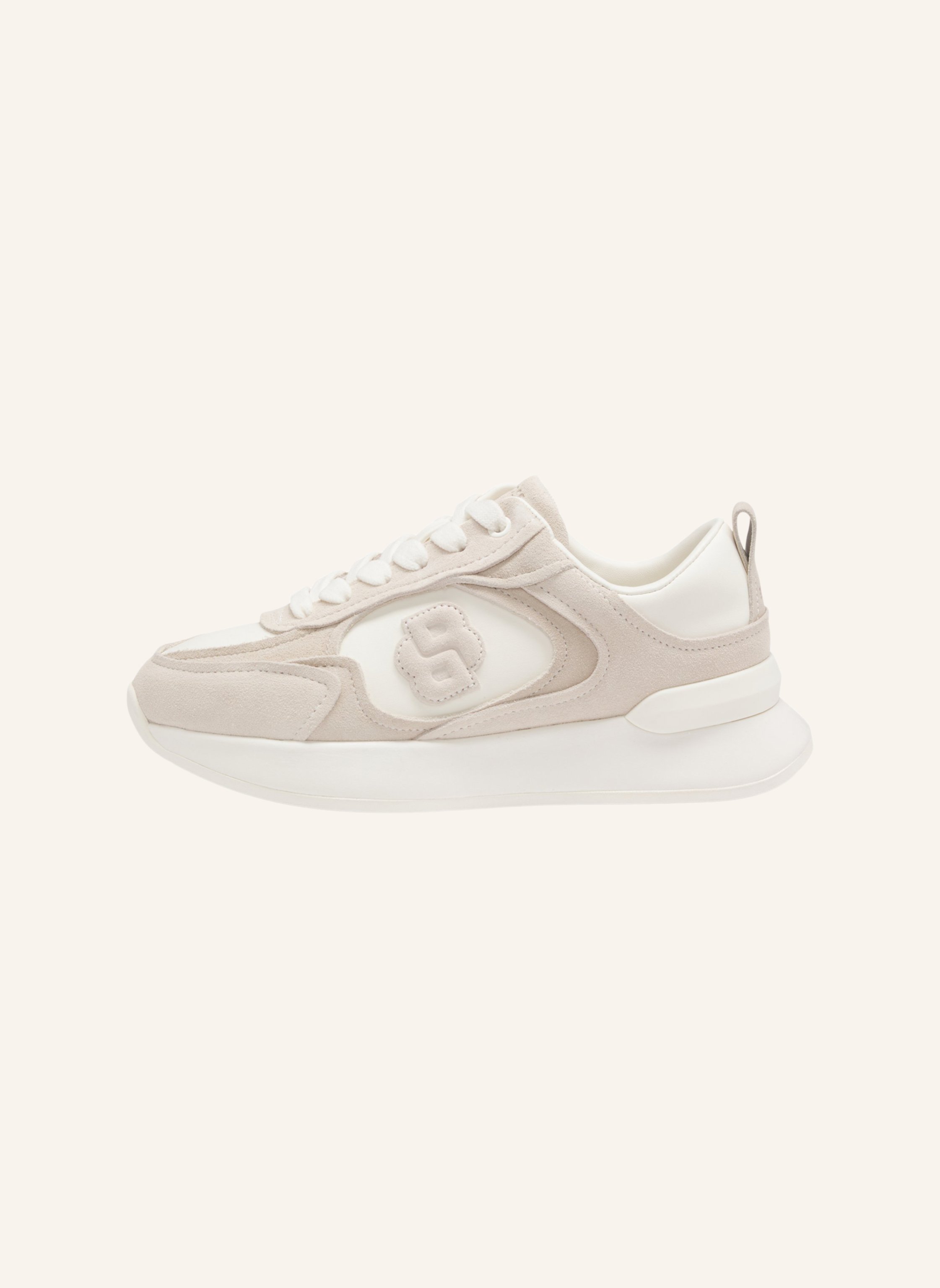 Thumbnail - Boss Turnschuh B Icon_Runn_Sdnap beige