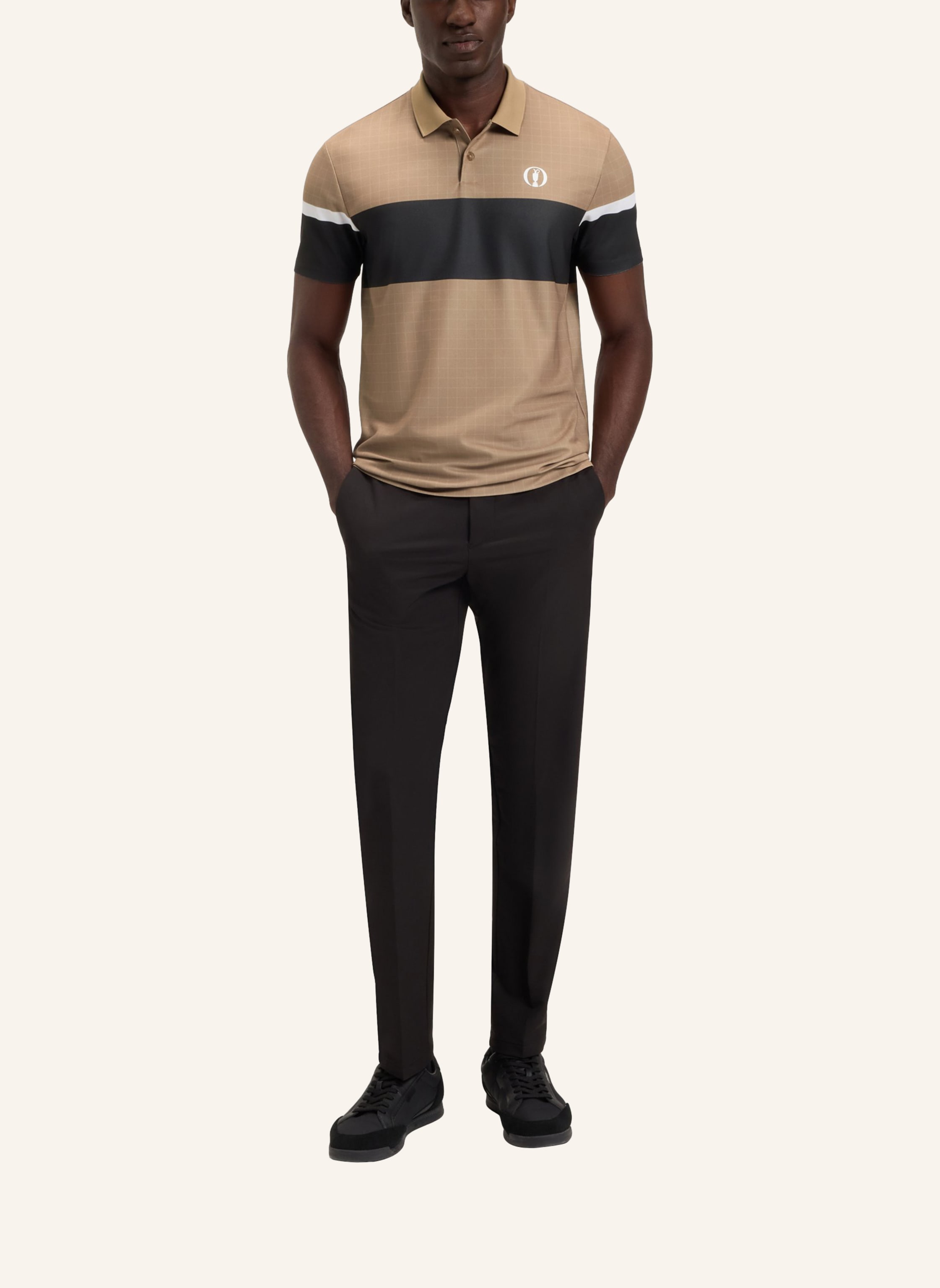 Thumbnail - Boss Poloshirt Paddy The Open 25 Regular Fit beige