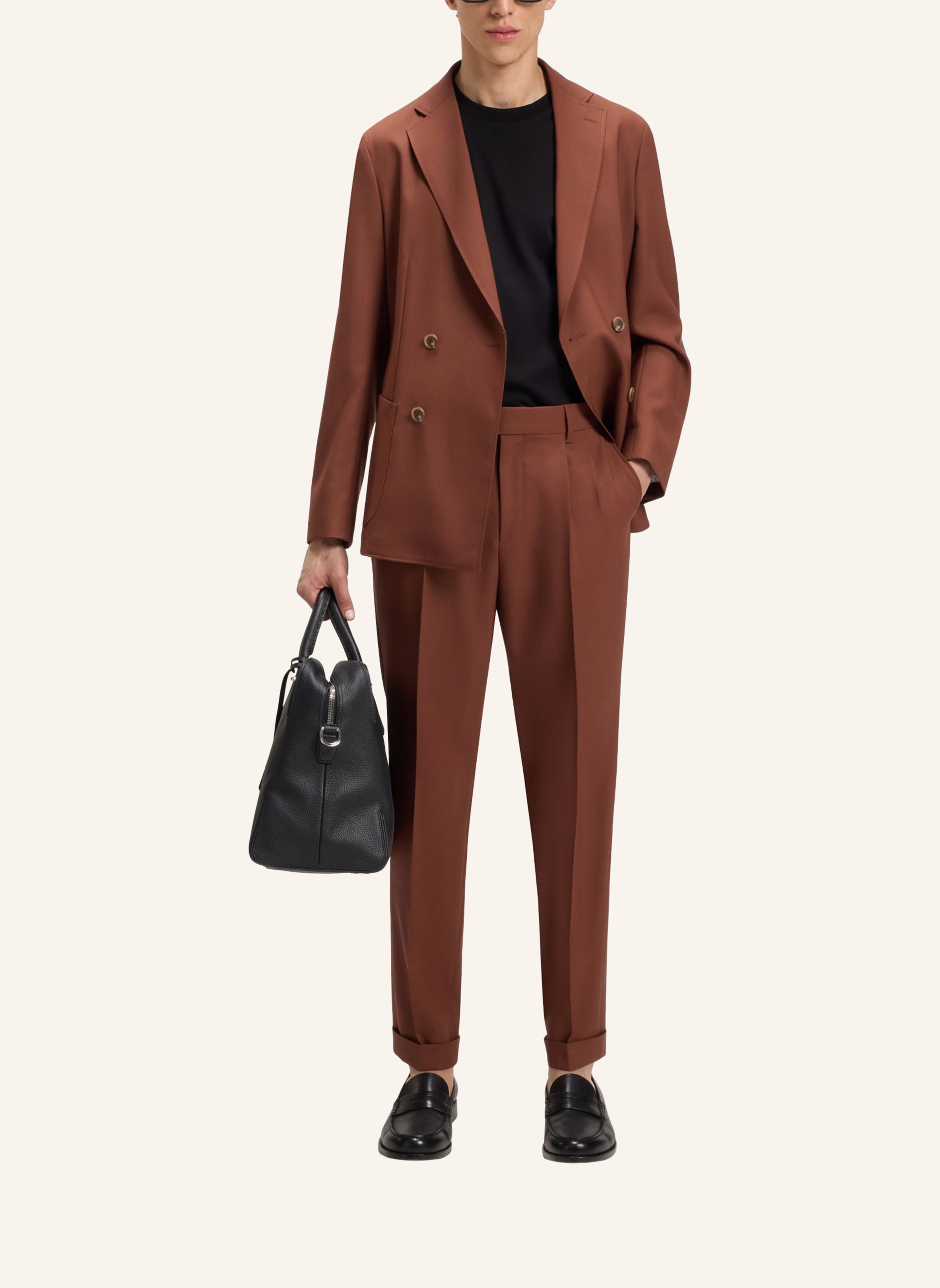 Thumbnail - Boss Business Hose C-Perin-Dpl-Tu-253 Tapered Fit braun