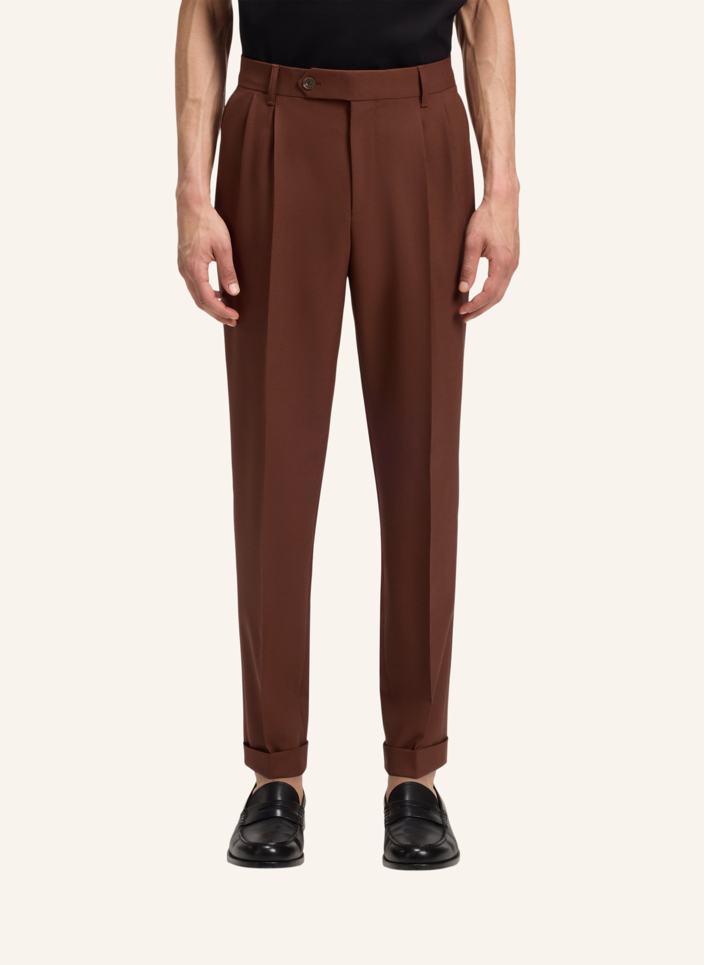 Thumbnail - Boss Business Hose C-Perin-Dpl-Tu-253 Tapered Fit braun