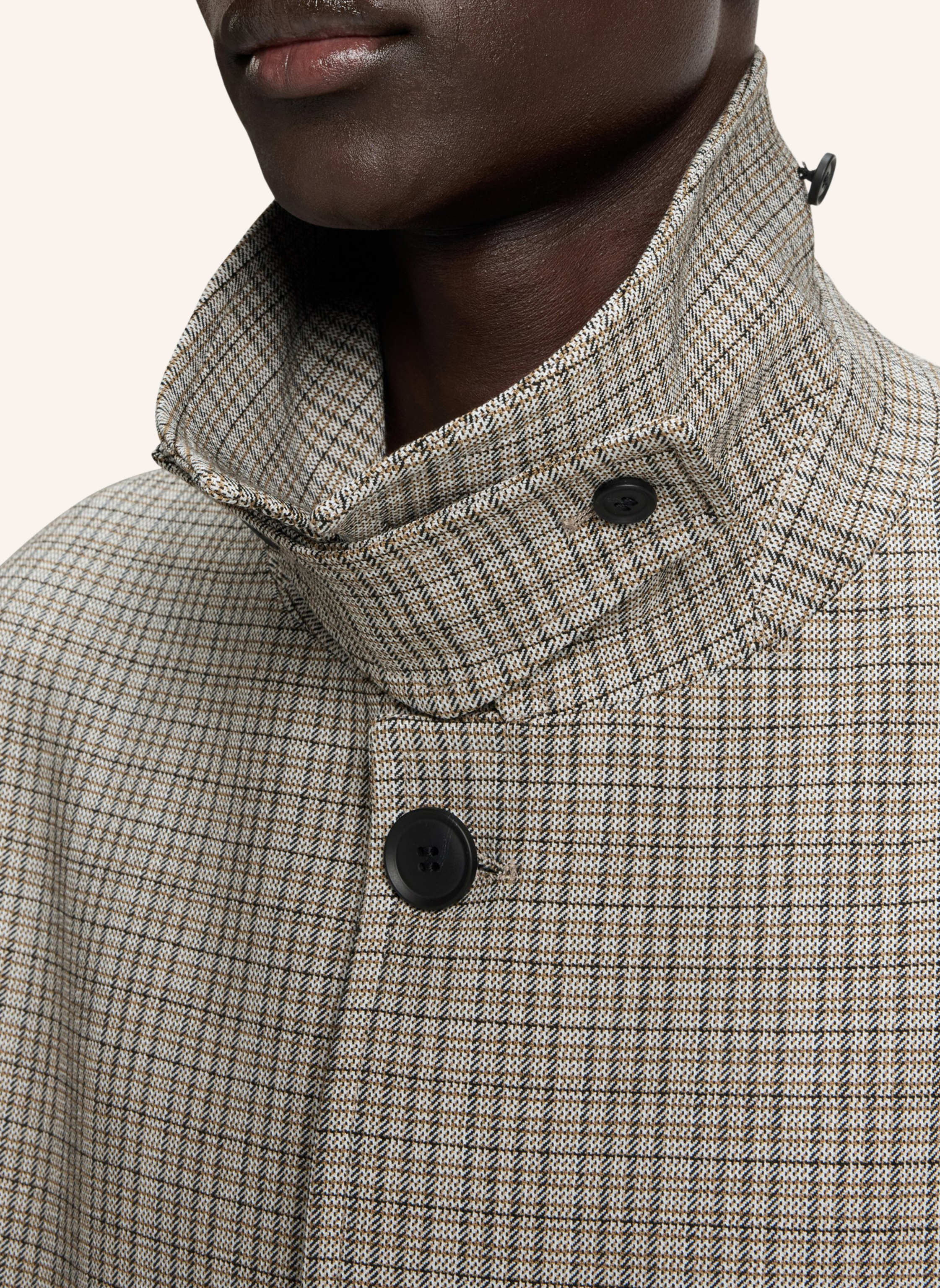 Thumbnail - Boss Klassischer Mantel C-Clark-253 Relaxed Fit beige