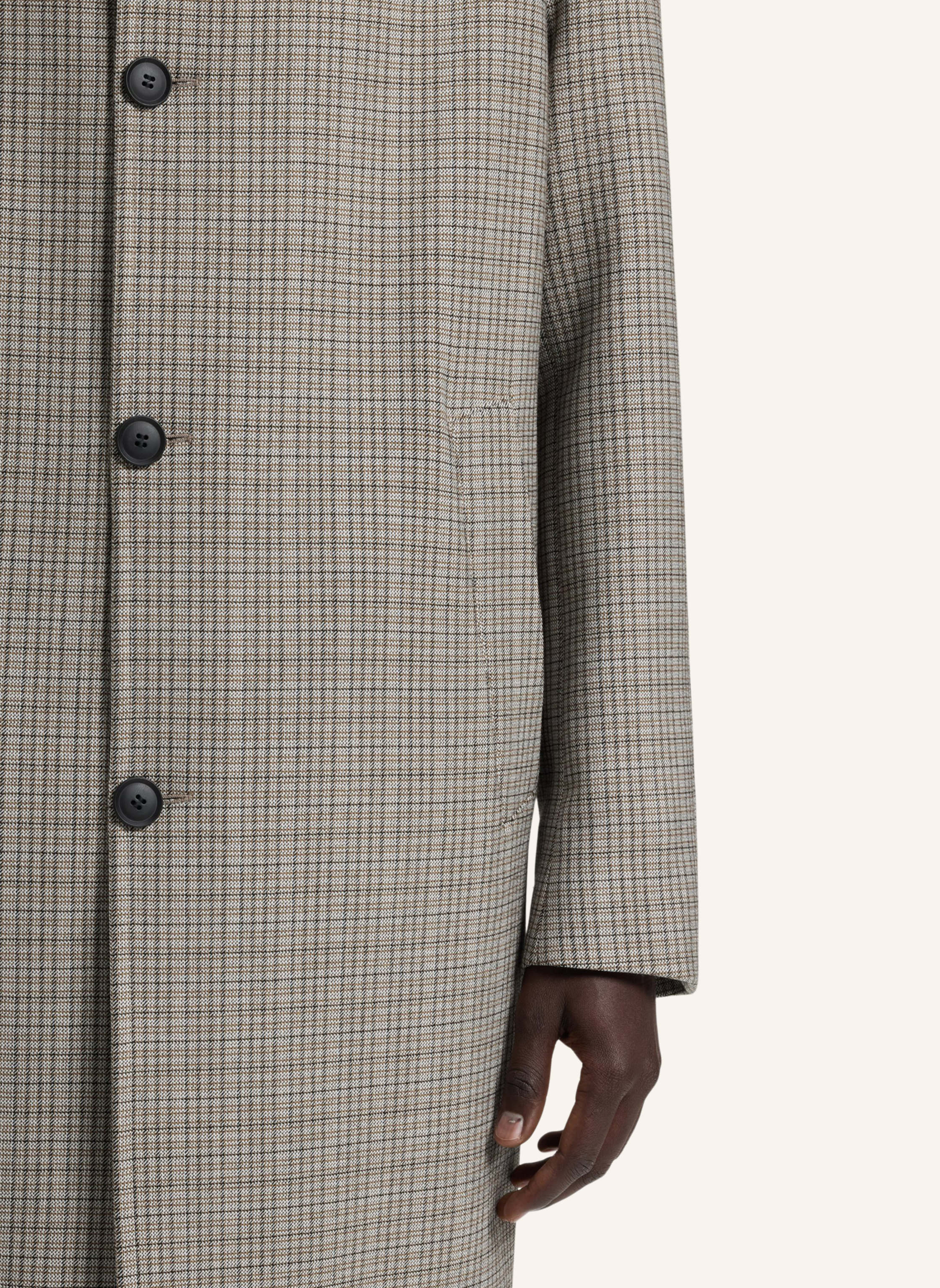 Thumbnail - Boss Klassischer Mantel C-Clark-253 Relaxed Fit beige