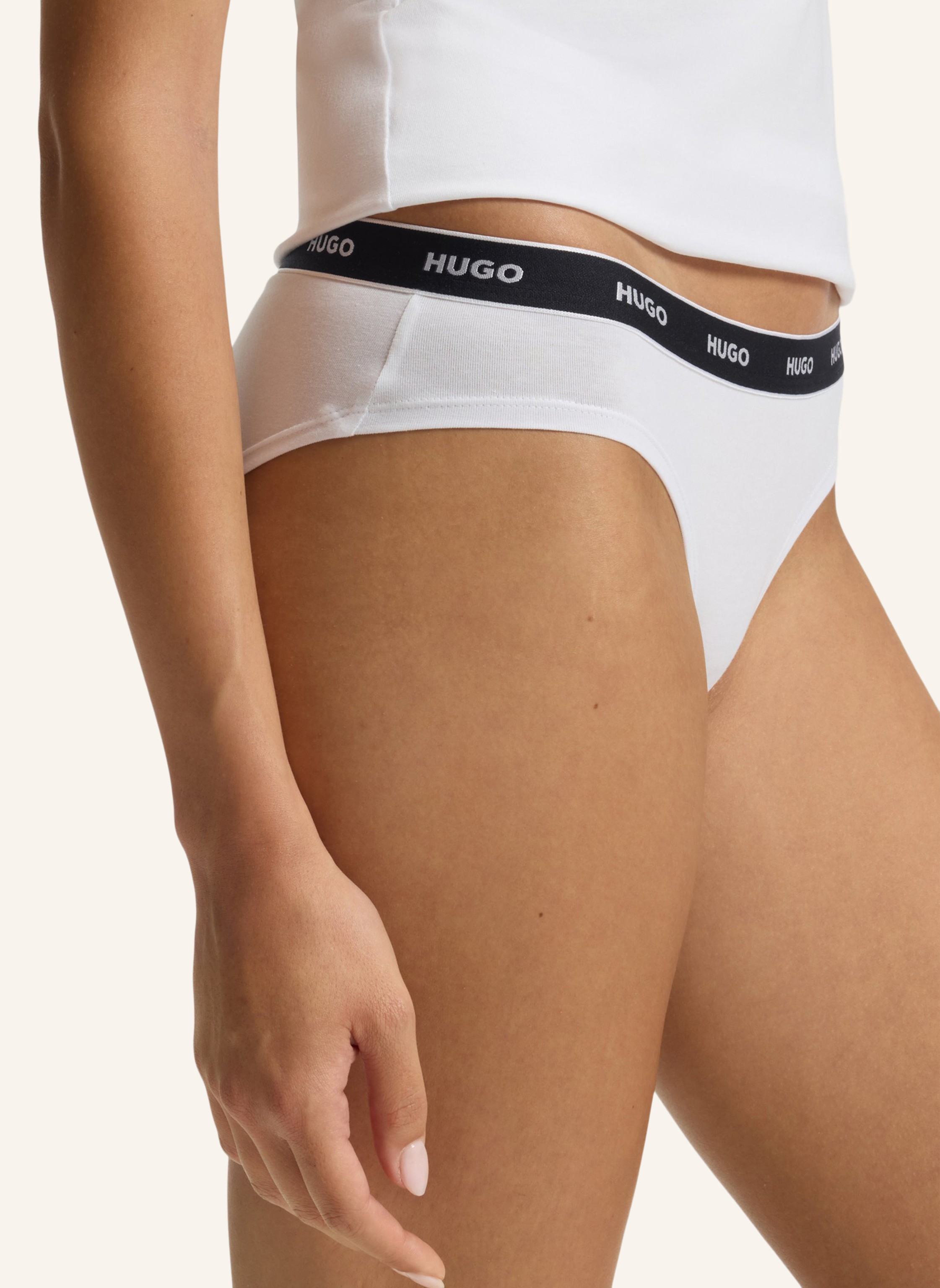 Thumbnail - Hugo Slip Triplet Brief Stripe rot