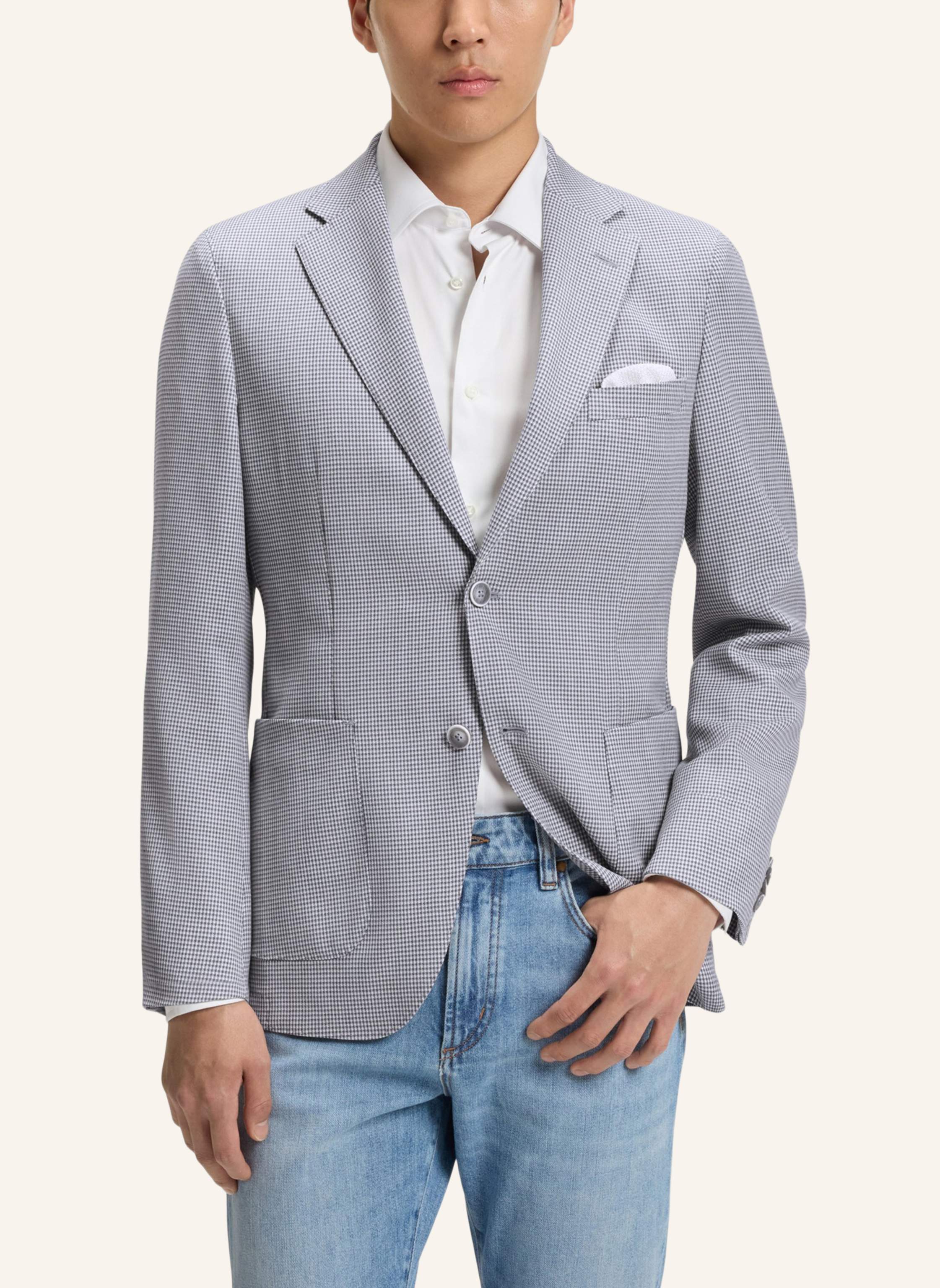 Thumbnail - Boss Blazer L-Heston-Lp-241 Slim Fit silber
