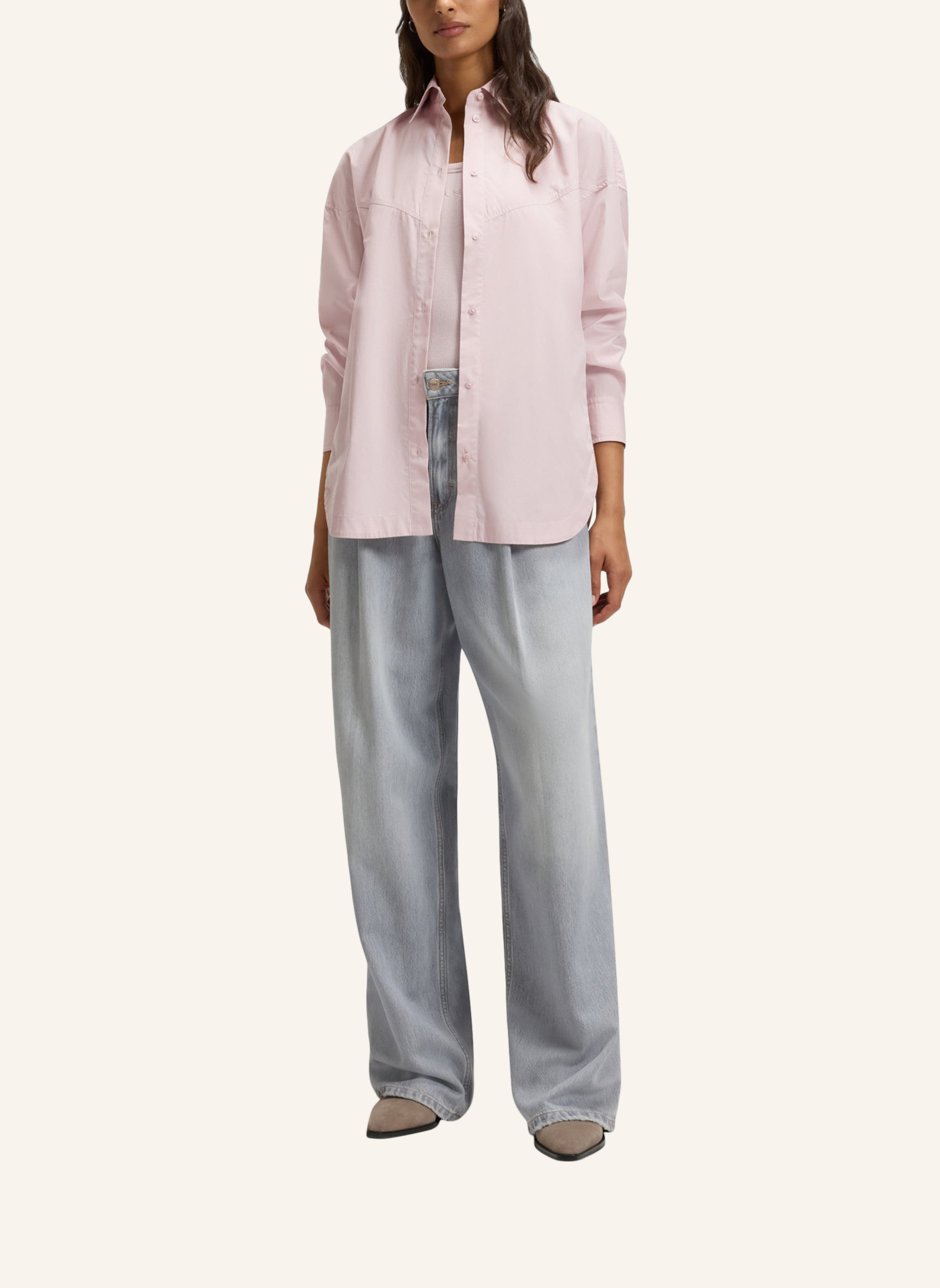 Thumbnail - Boss Business Bluse C_Bostaffa Oversize Fit lila