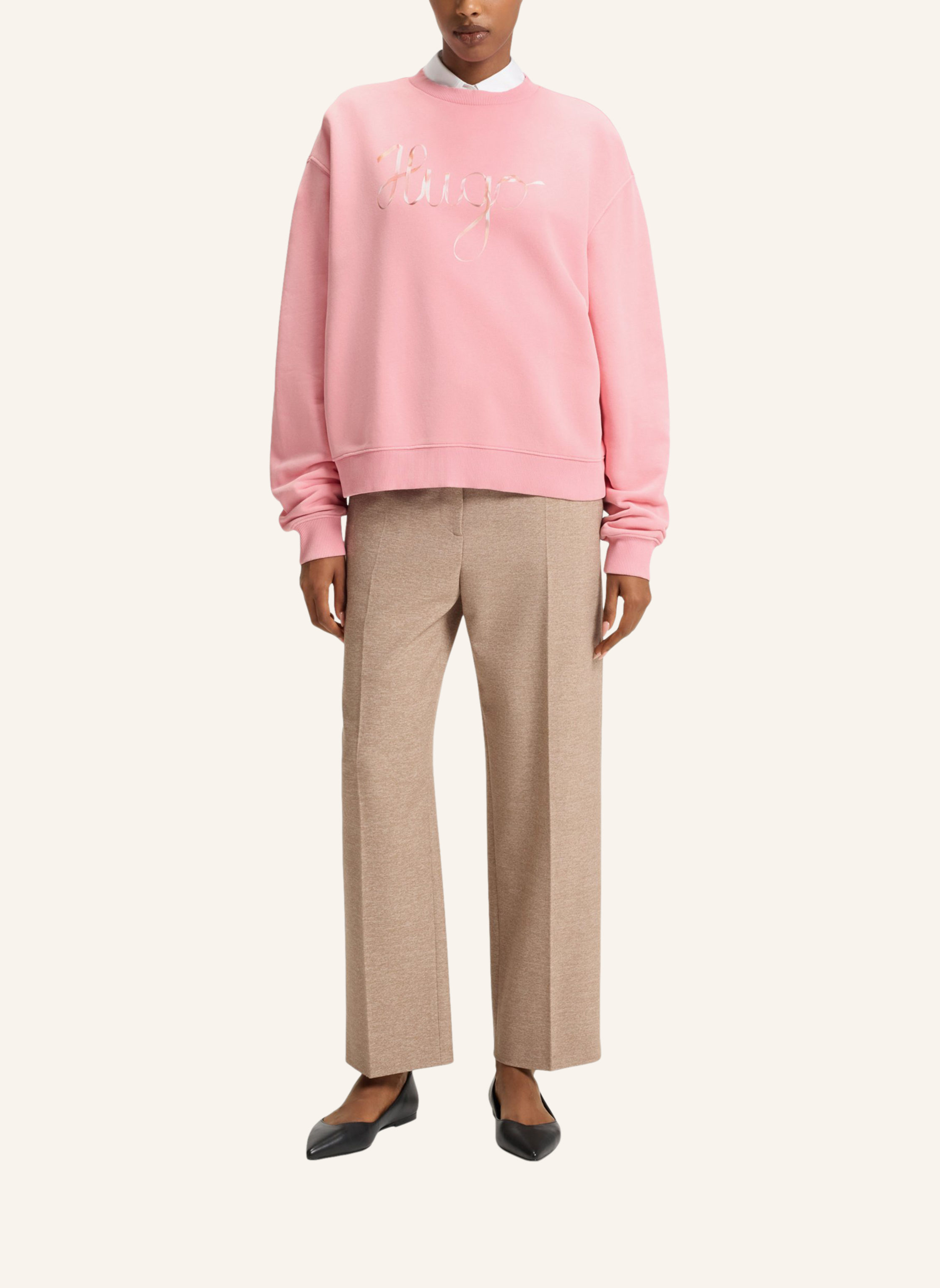 Thumbnail - Hugo Sweatshirt Deroxina_4 Oversize Fit pink