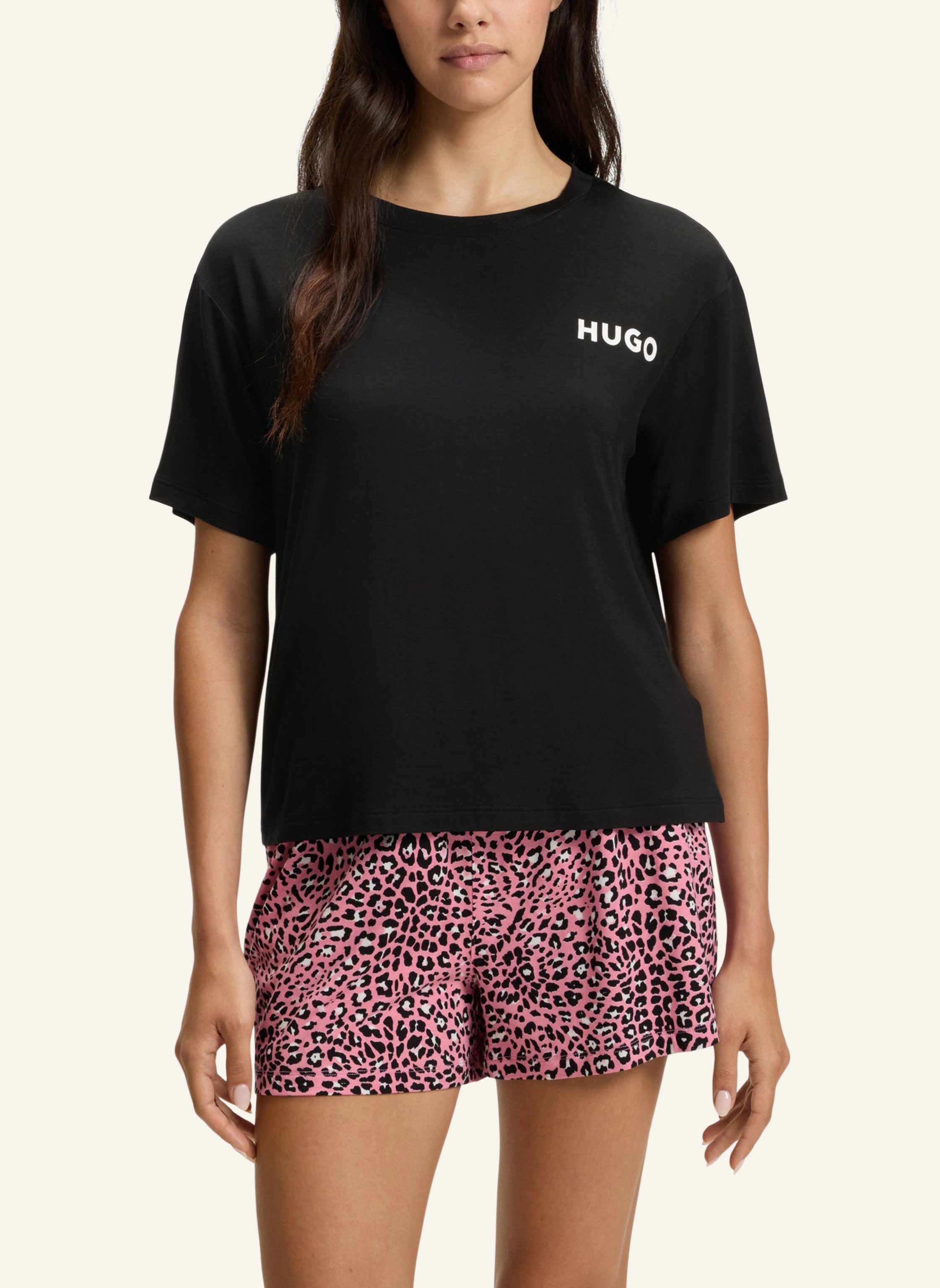 Thumbnail - Hugo Pyjama-Oberteil Unite_T-Shirt Relaxed Fit schwarz