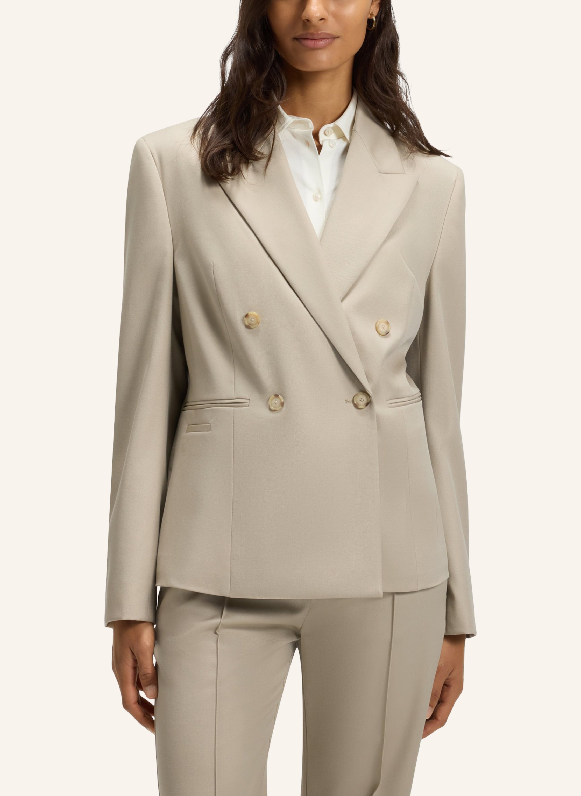 Thumbnail - Boss Blazer Jiamia Slim Fit beige