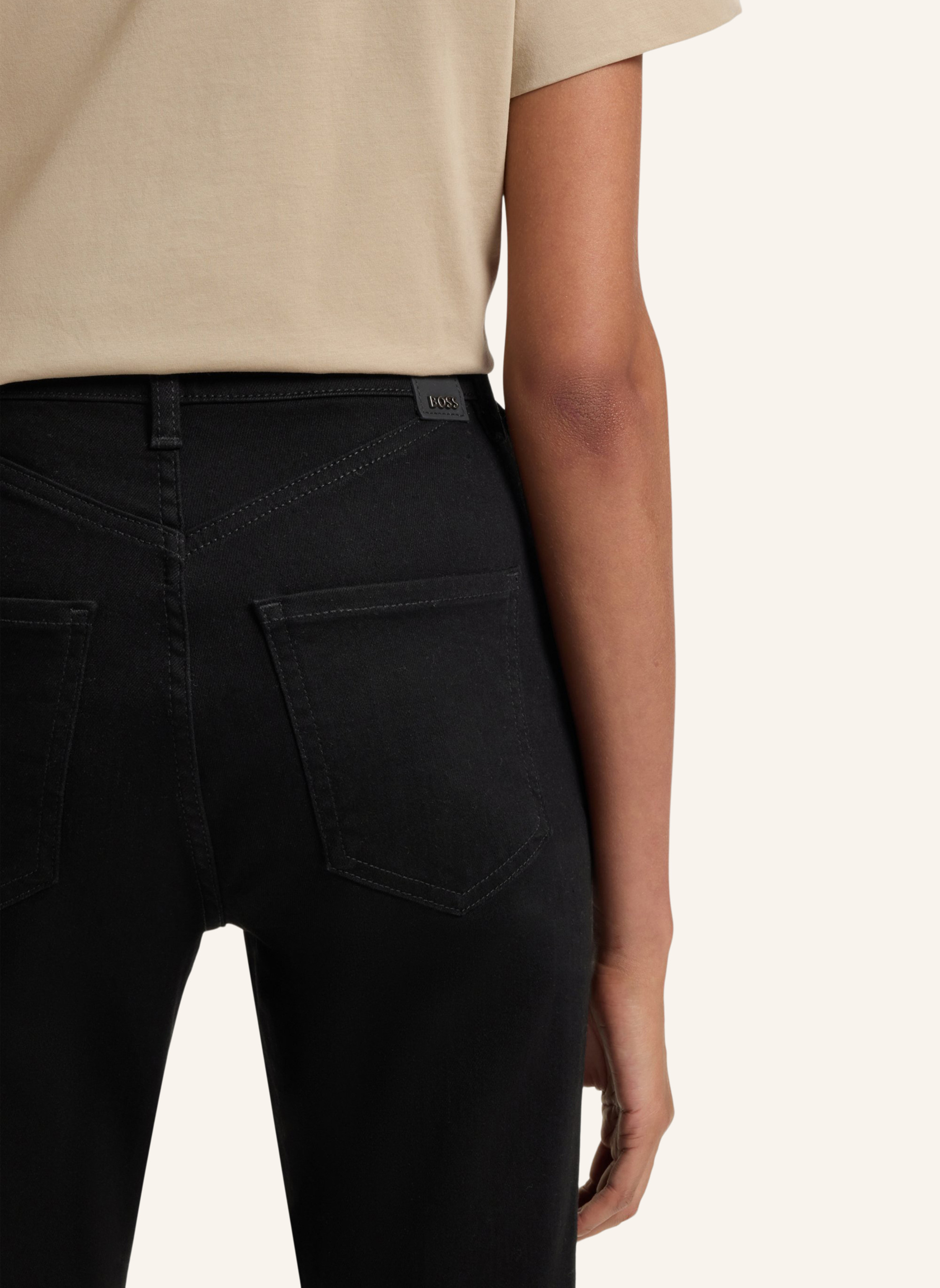 Thumbnail - Boss Jeans Lyris-Bootcut Wide-Leg-Fit schwarz