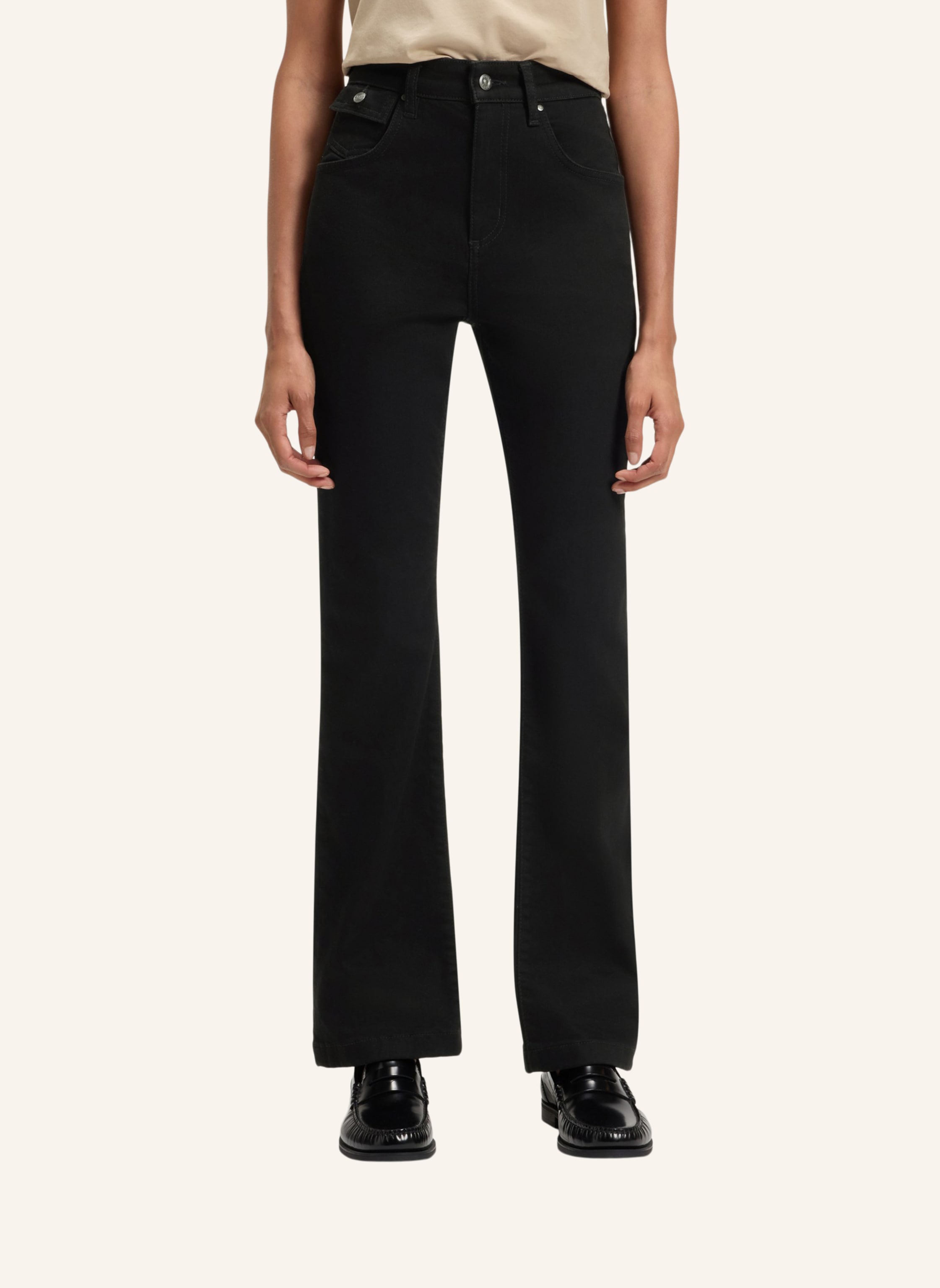 Thumbnail - Boss Jeans Lyris-Bootcut Wide-Leg-Fit schwarz