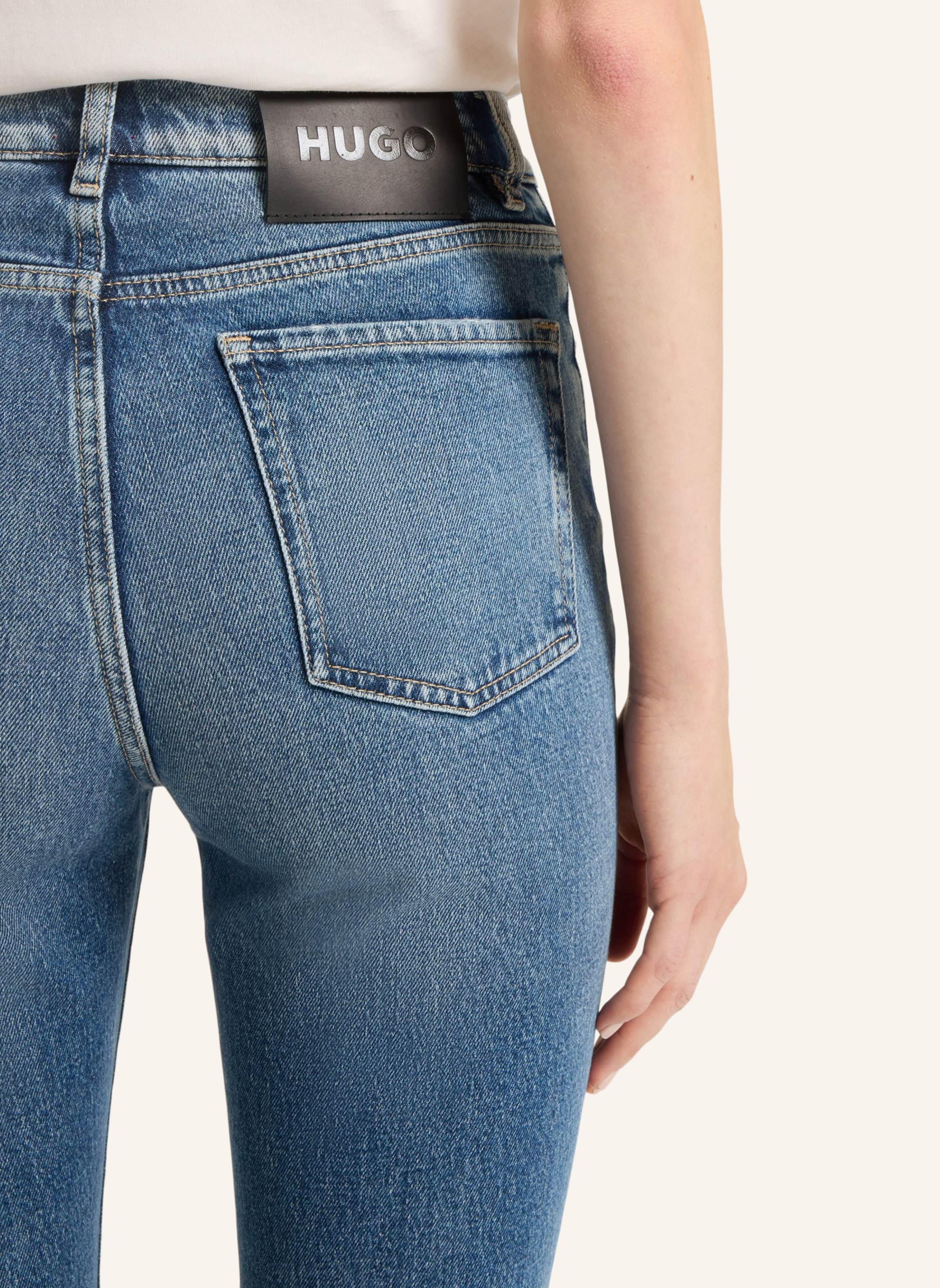 Thumbnail - Hugo Jeans Geflare_2 Skinny Fit blau