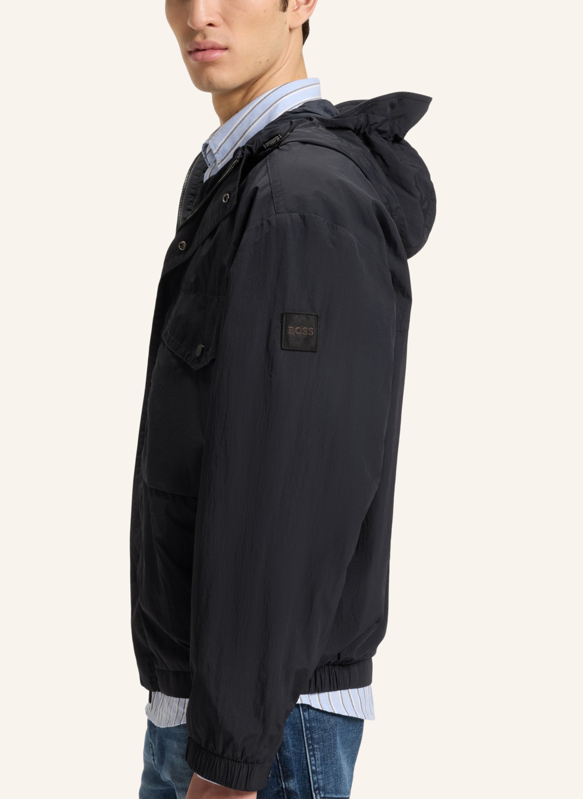 Thumbnail - Boss Casual Jacke Omusk-W Oversize Fit blau