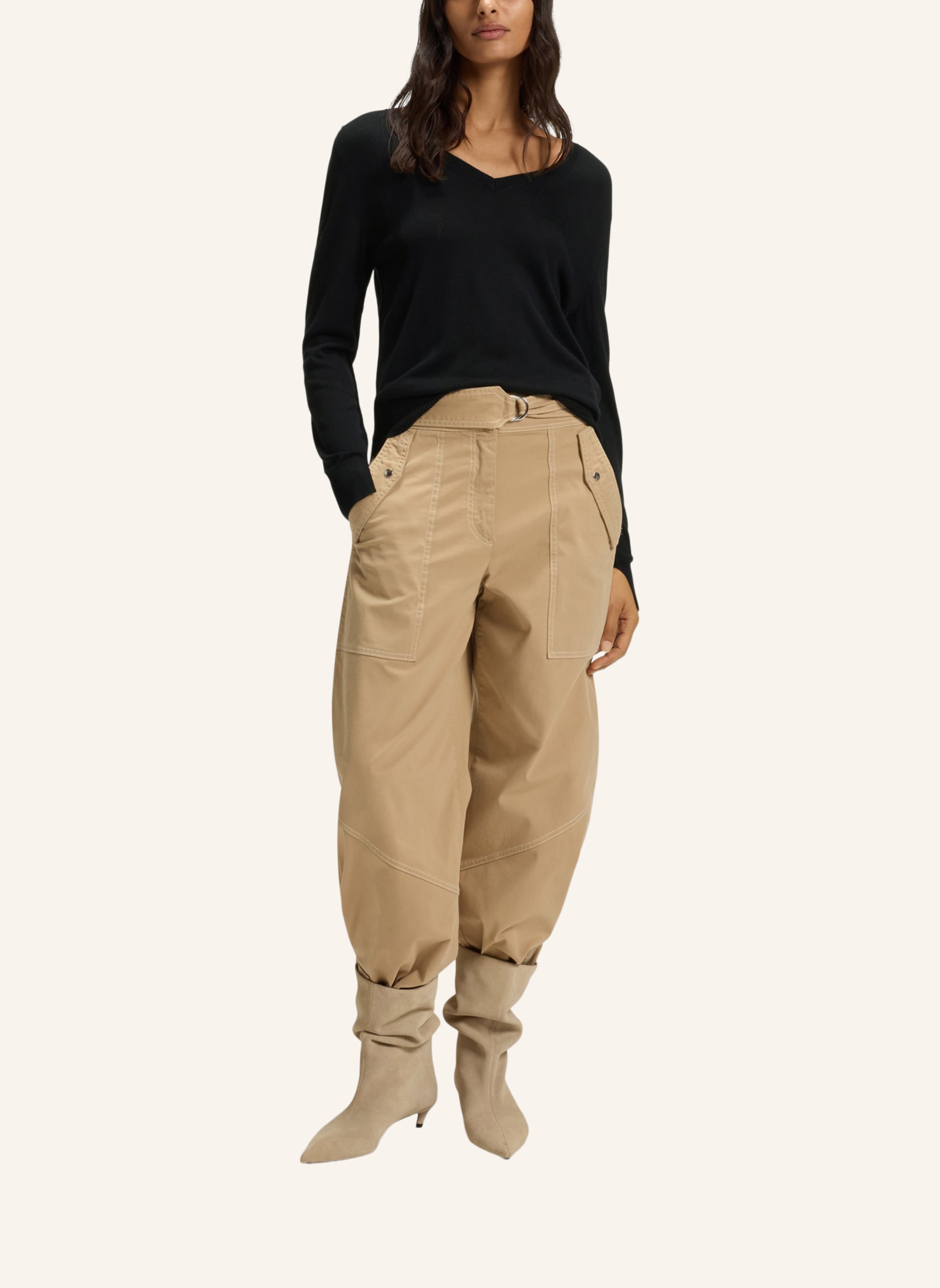 Thumbnail - Boss Pullover C_Fiaffella Regular Fit schwarz